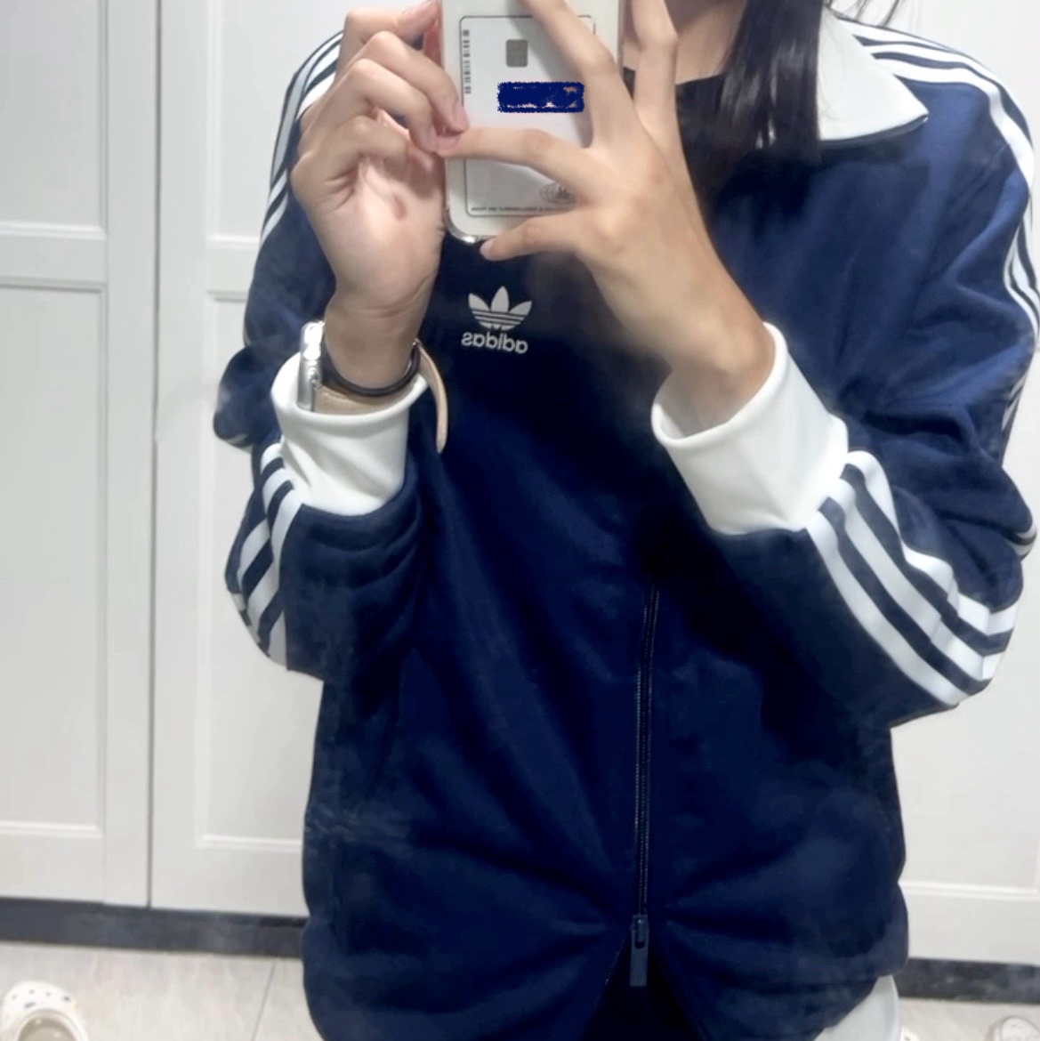 Adidas Adicolor Classic Beckenbauer Track Top Night Indigo - KR Sizing 착용 스타일