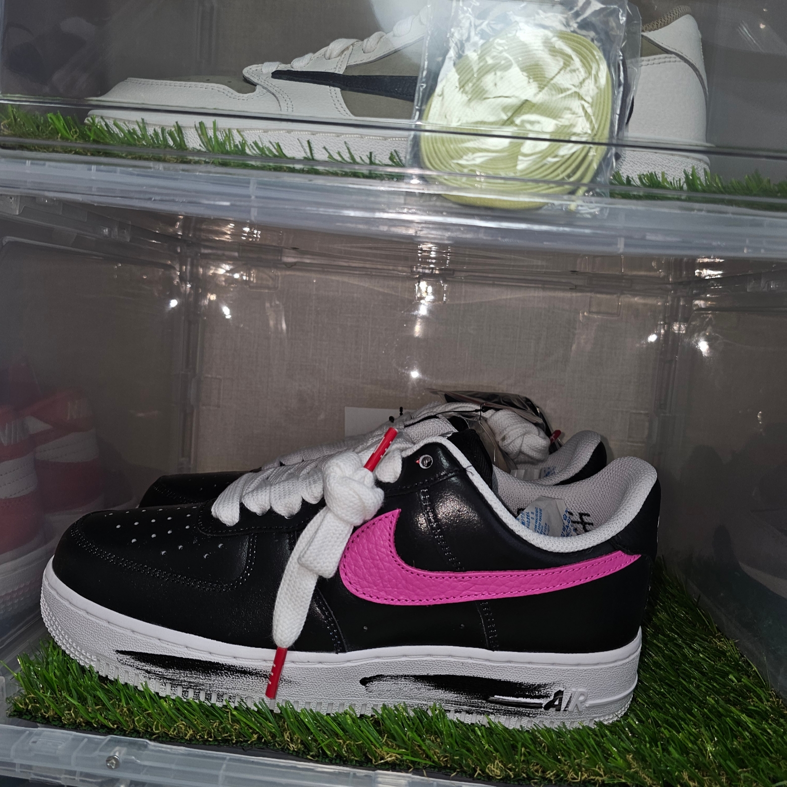 Nike x Peaceminusone Air Force 1 Low Para-Noise 3.0 Black and Multicolor 착용 스타일 - 1