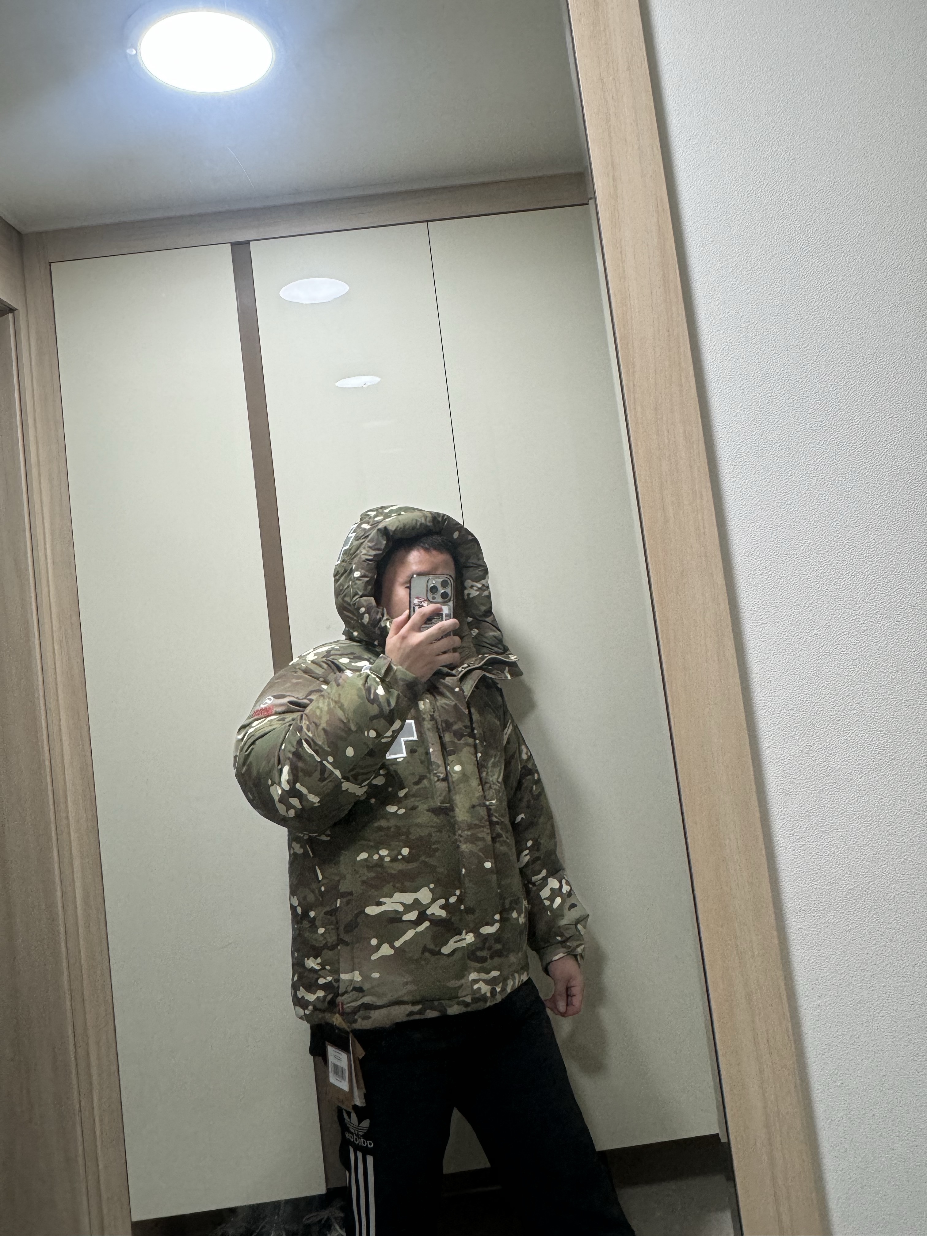 Supreme x The North Face Summit Series Rescue Baltoro Jacket Multi Camo - 22SS 착용 스타일