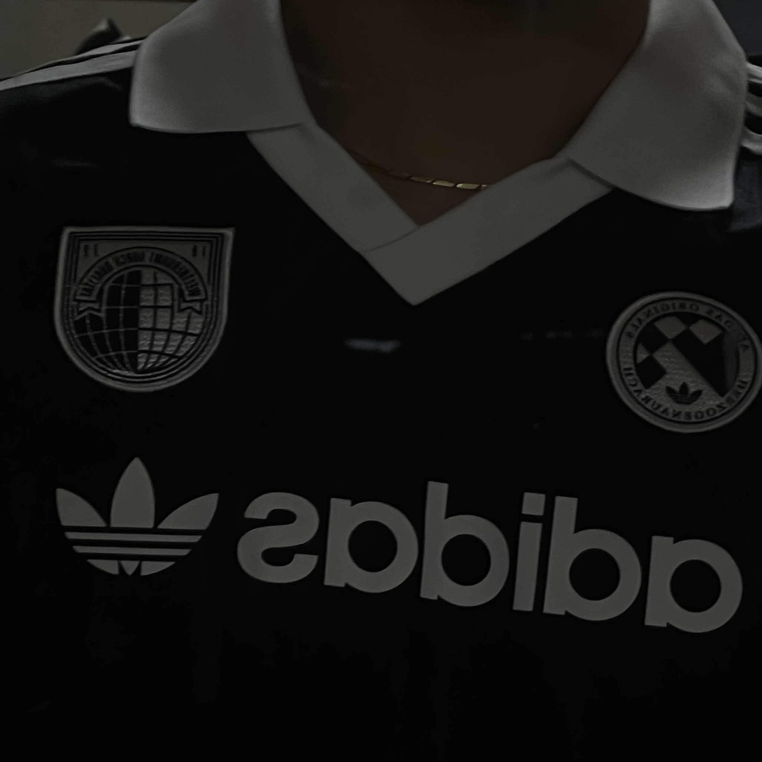 (W) Adidas Football Long Sleeve T-Shirt Black - KR Sizing 착용 스타일