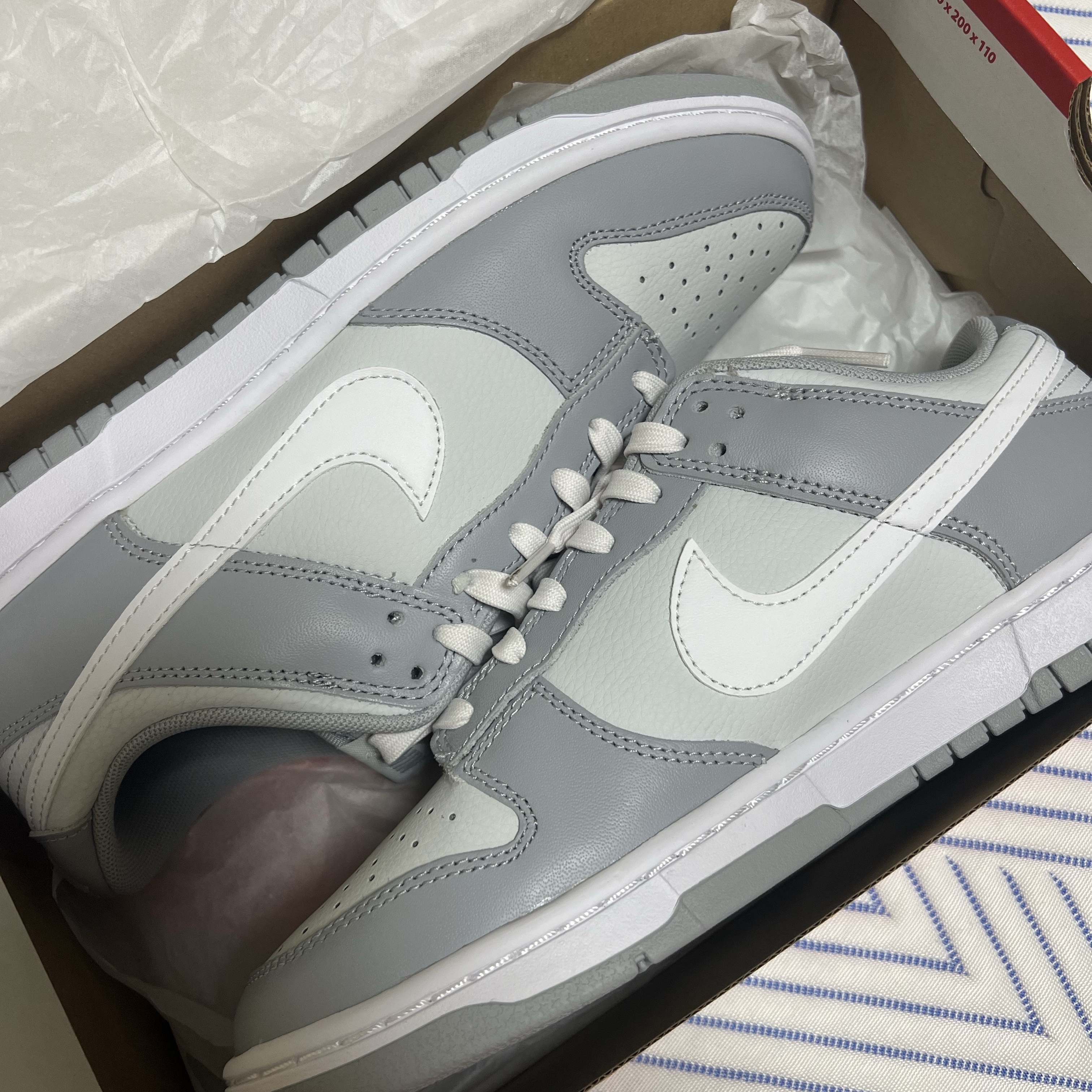 Nike Dunk Low Retro Wolf Grey 착용 스타일