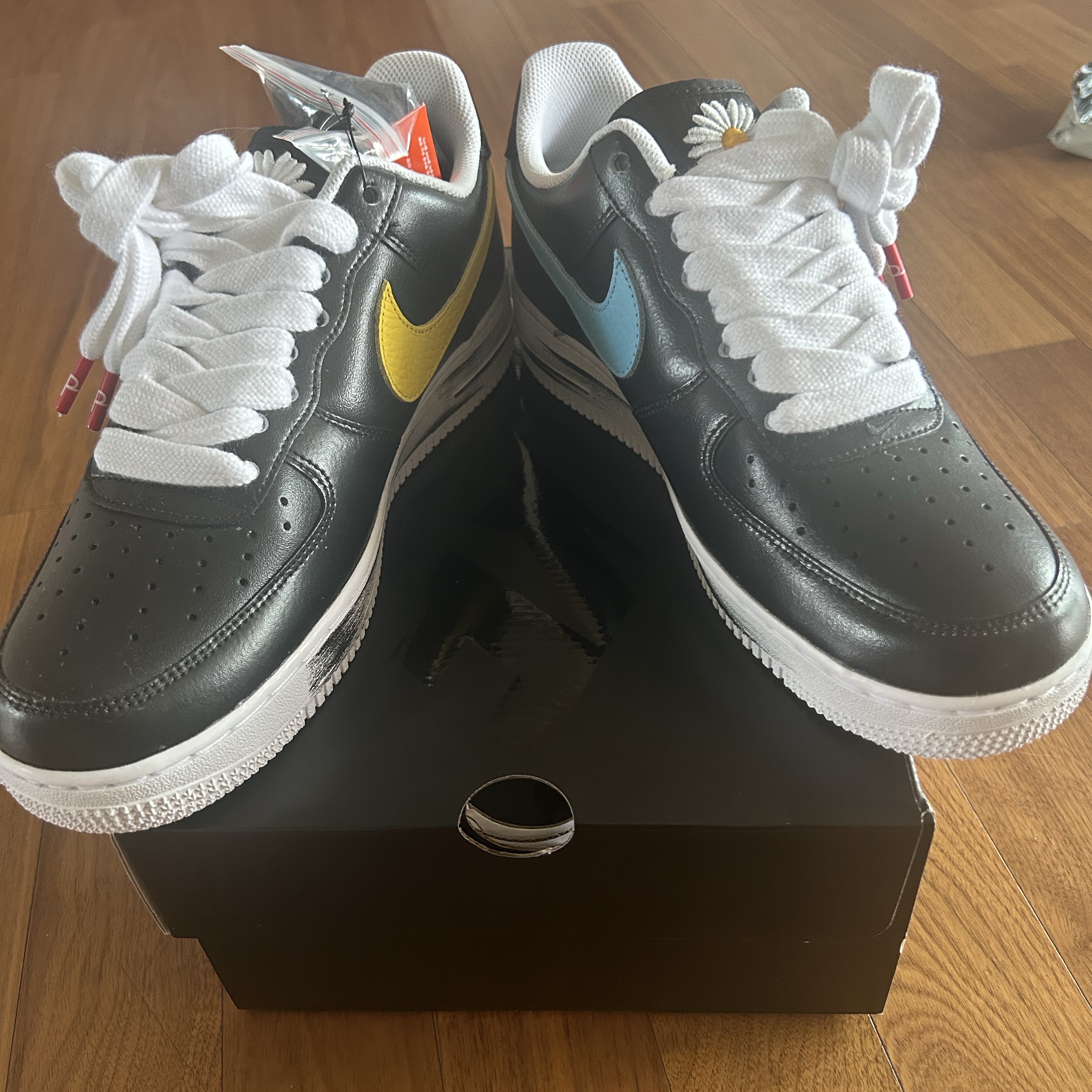 Nike x Peaceminusone Air Force 1 Low Para-Noise 3.0 Black and Multicolor 착용 스타일 - 2