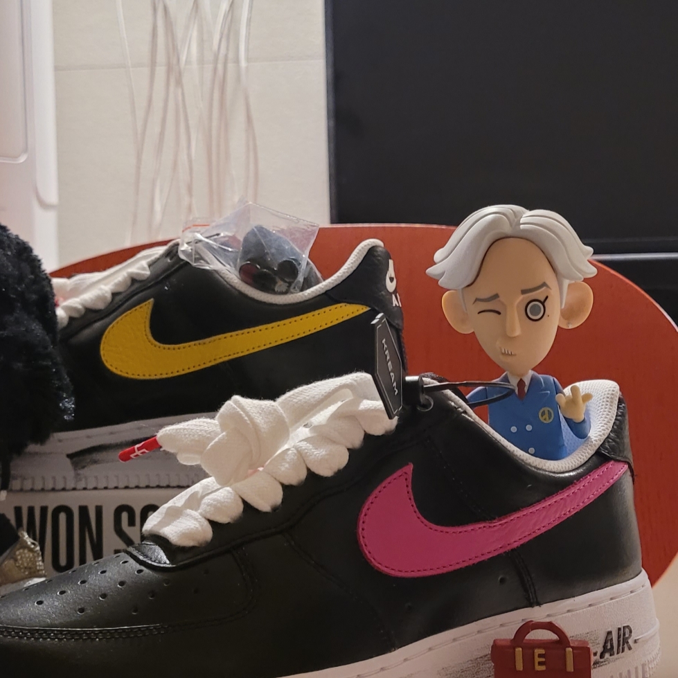 Nike x Peaceminusone Air Force 1 Low Para-Noise 3.0 Black and Multicolor, Nike x Peaceminusone Air Force 1 Low Para-Noise 착용 스타일 - 3
