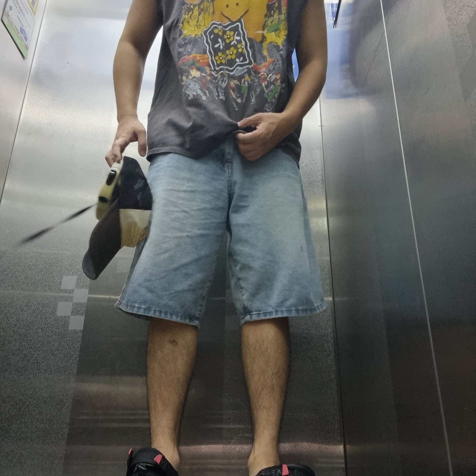 Kapital 20 Jersey Sleeveless Big T-Shirt Buster Peckish Bowy Pt Ink Black 착용 스타일 - 2