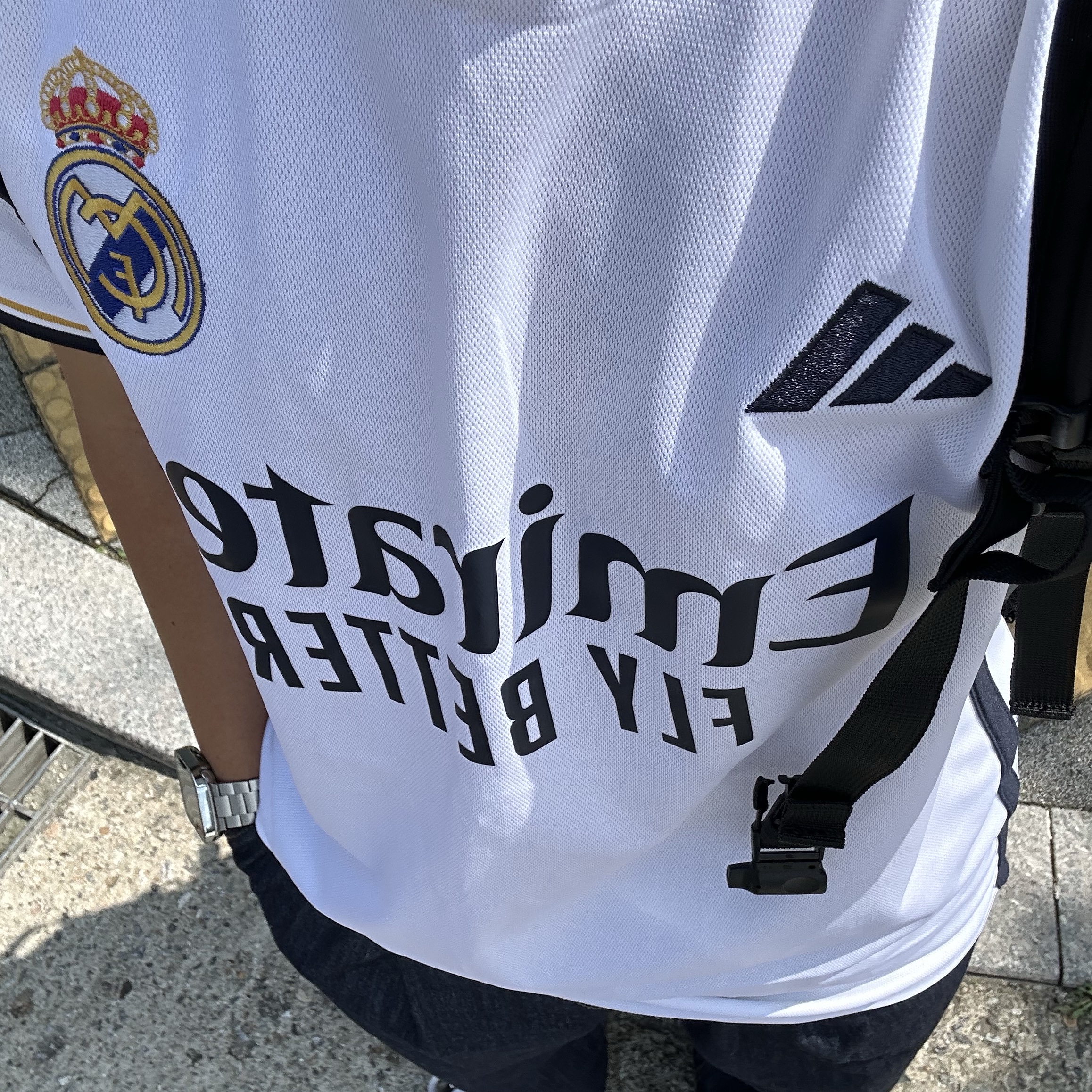 Adidas Real Madrid 2023/24 Home Jersey White - KR Sizing (Non Marking Ver.) 착용 스타일