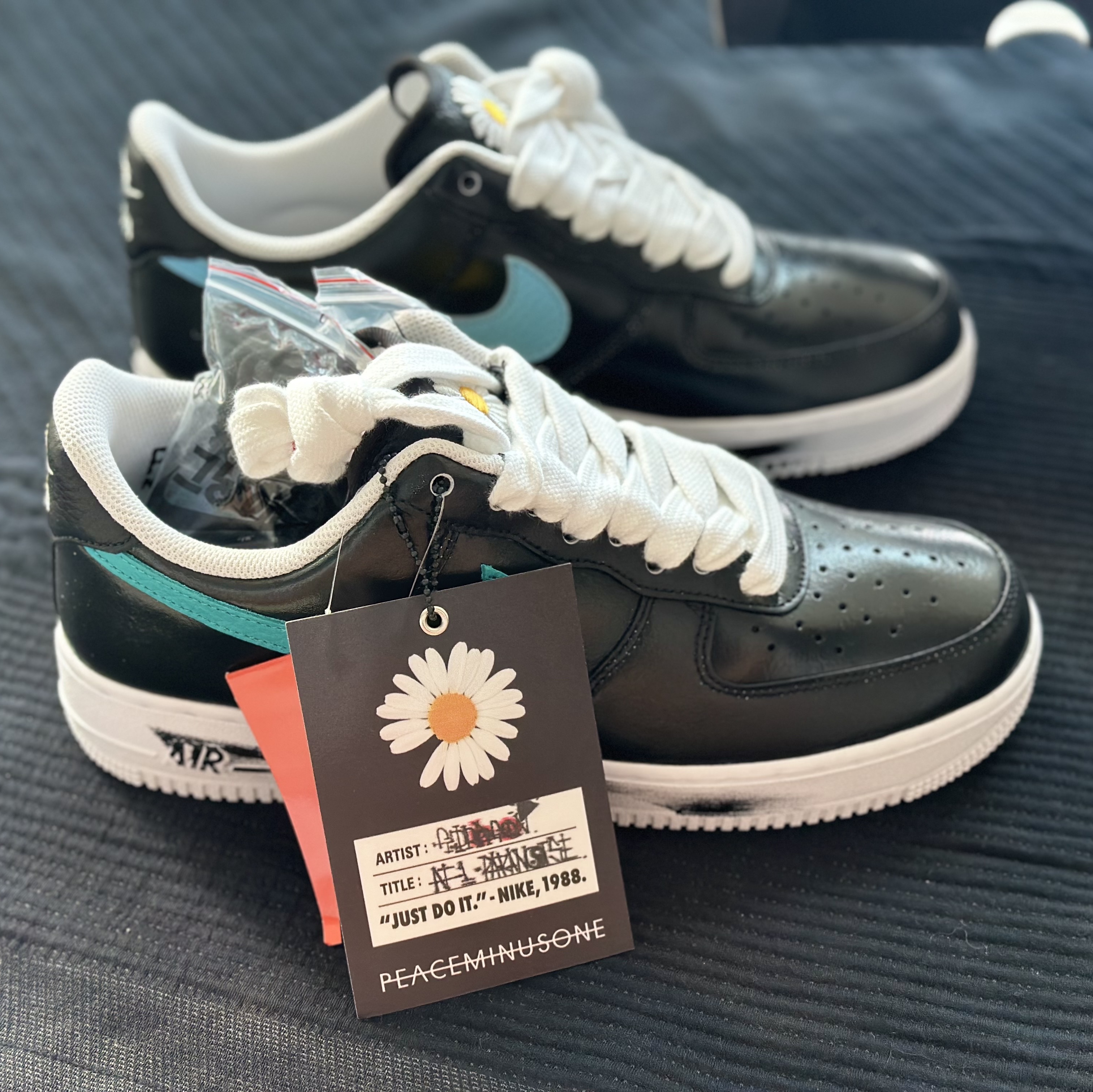 Nike x Peaceminusone Air Force 1 Low Para-Noise 3.0 Black and Multicolor 착용 스타일 - 6