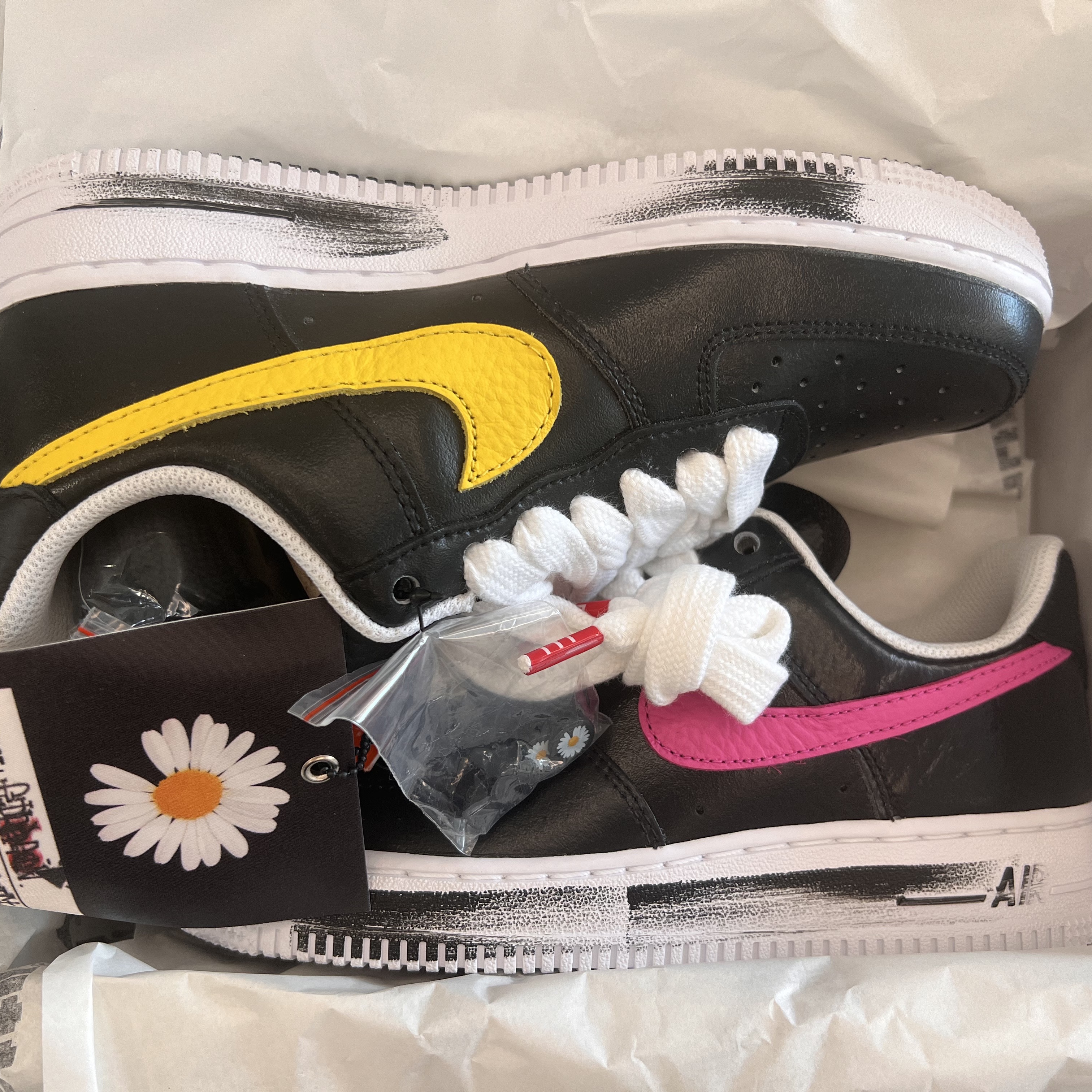 Nike x Peaceminusone Air Force 1 Low Para-Noise 3.0 Black and Multicolor 착용 스타일 - 1