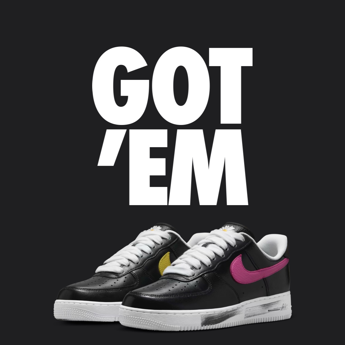 Nike x Peaceminusone Air Force 1 Low Para-Noise 3.0 Black and Multicolor 착용 스타일