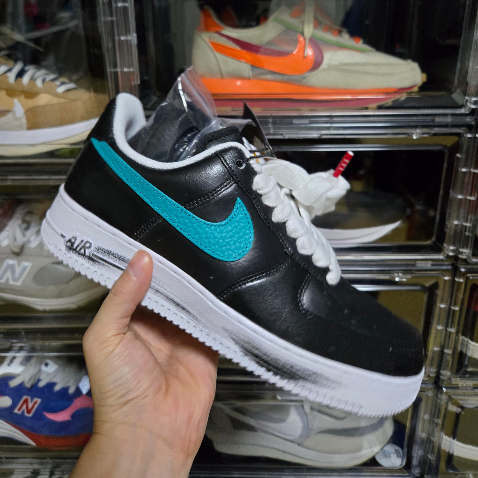 Nike x Peaceminusone Air Force 1 Low Para-Noise 3.0 Black and Multicolor 착용 스타일 - 1
