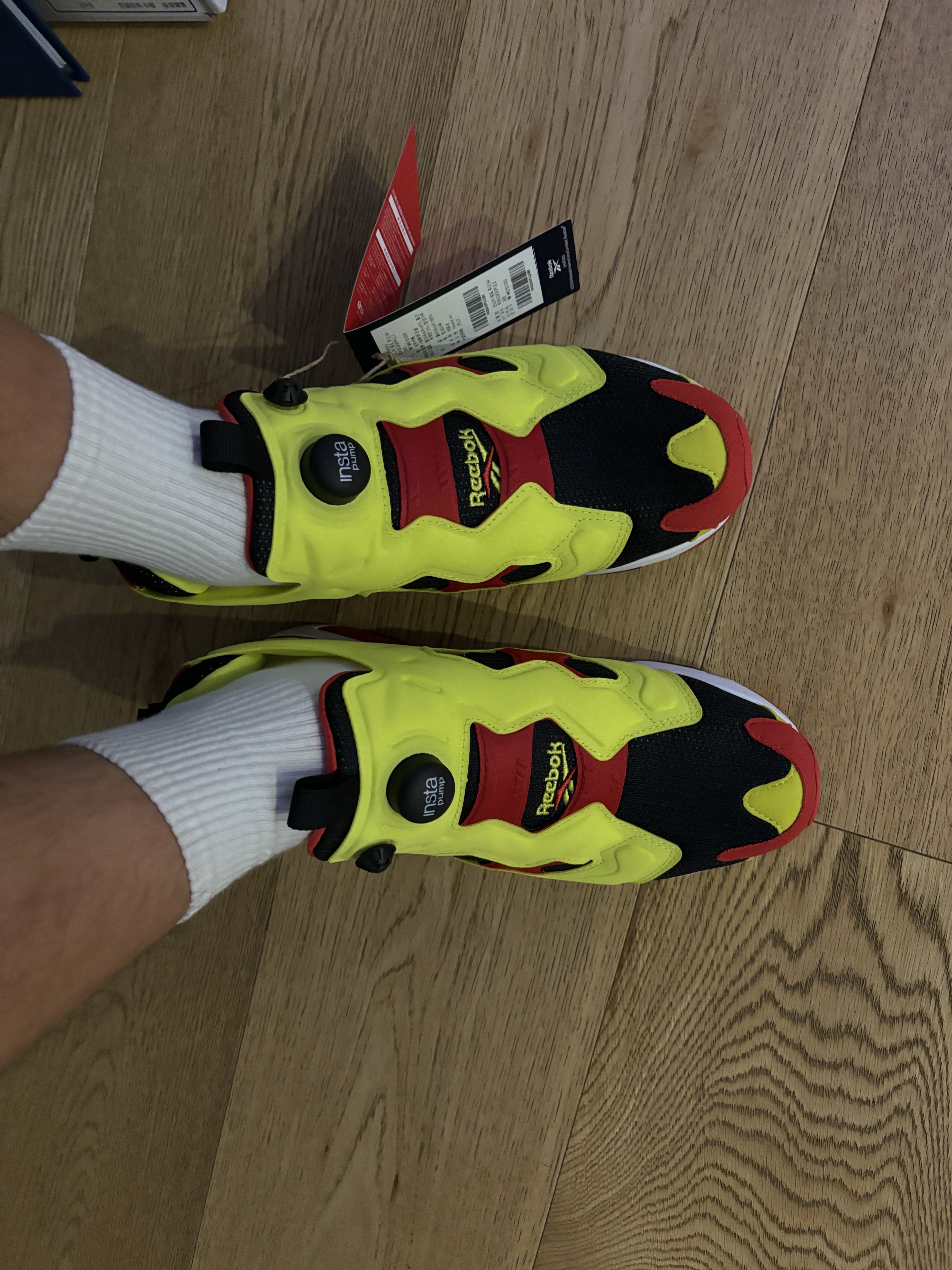 Reebok x Atmos Instapump Fury Citron Animal 착용 스타일