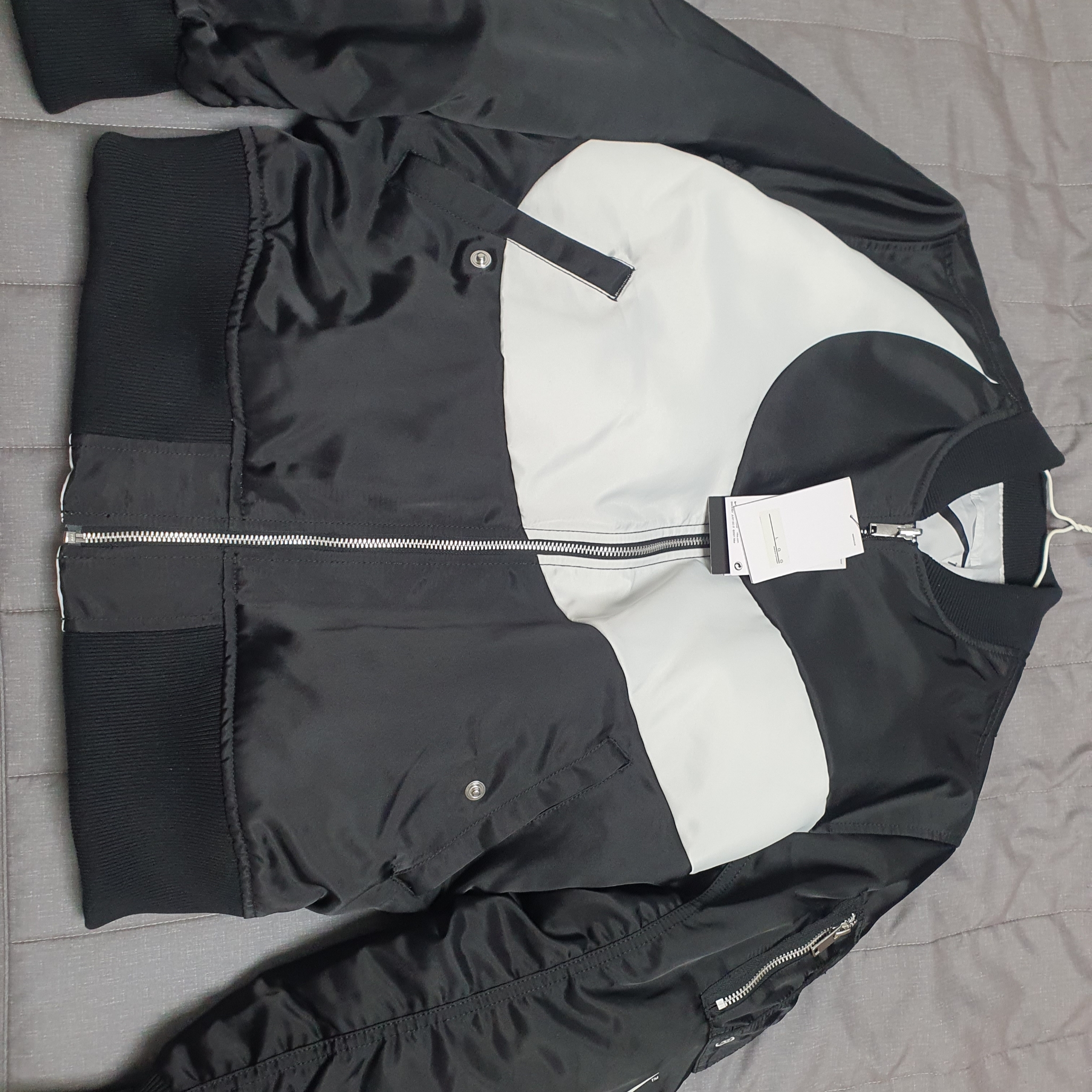 Nike NSW Swoosh Therma-Fit Bomber Black - Asia 착용 스타일