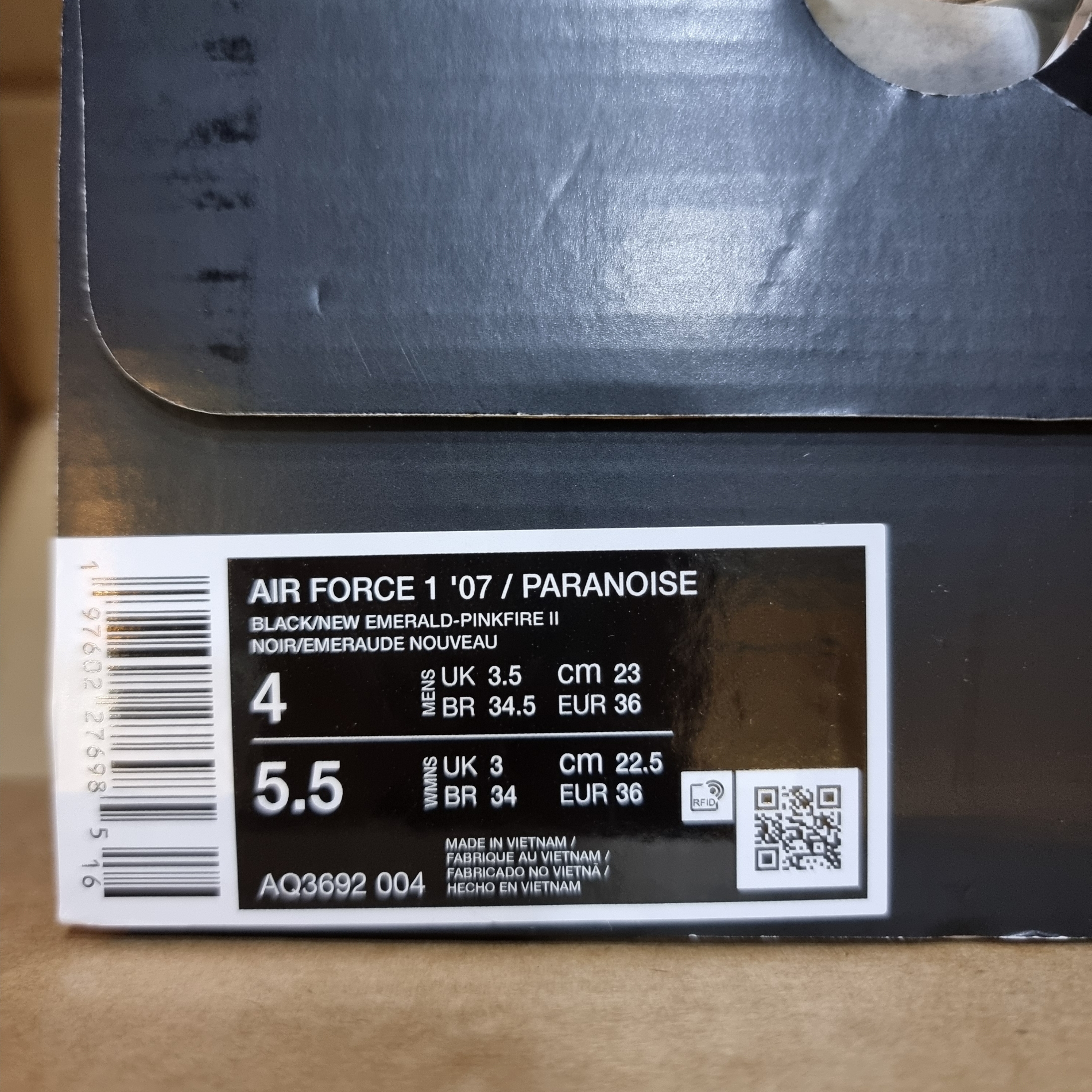 Nike x Peaceminusone Air Force 1 Low Para-Noise 3.0 Black and Multicolor 착용 스타일 - 1