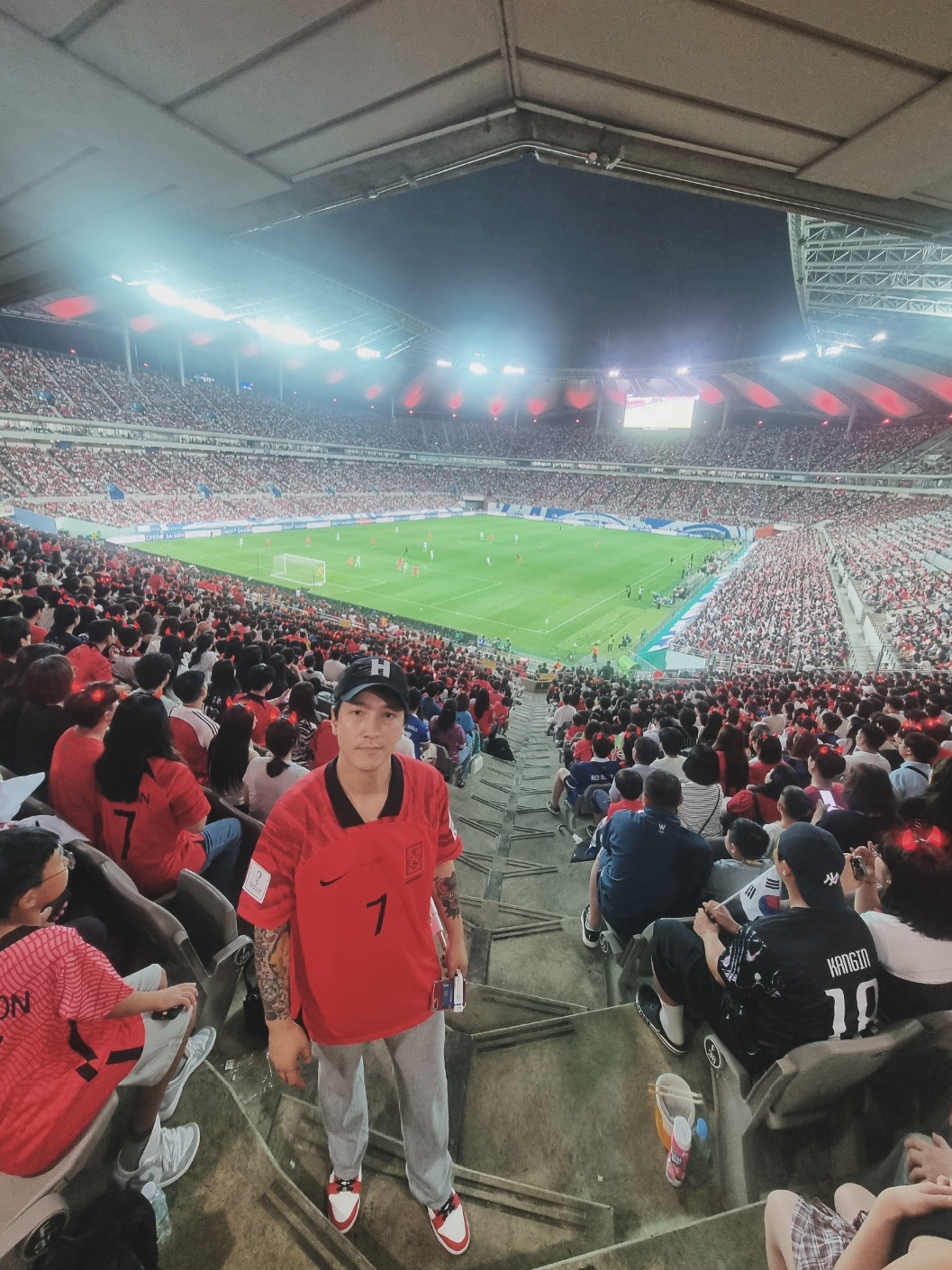 Nike Korea Dri-Fit Stadium Home SS Jersey Global Red - Asia (Non Marking Ver.) 착용 스타일 - 2