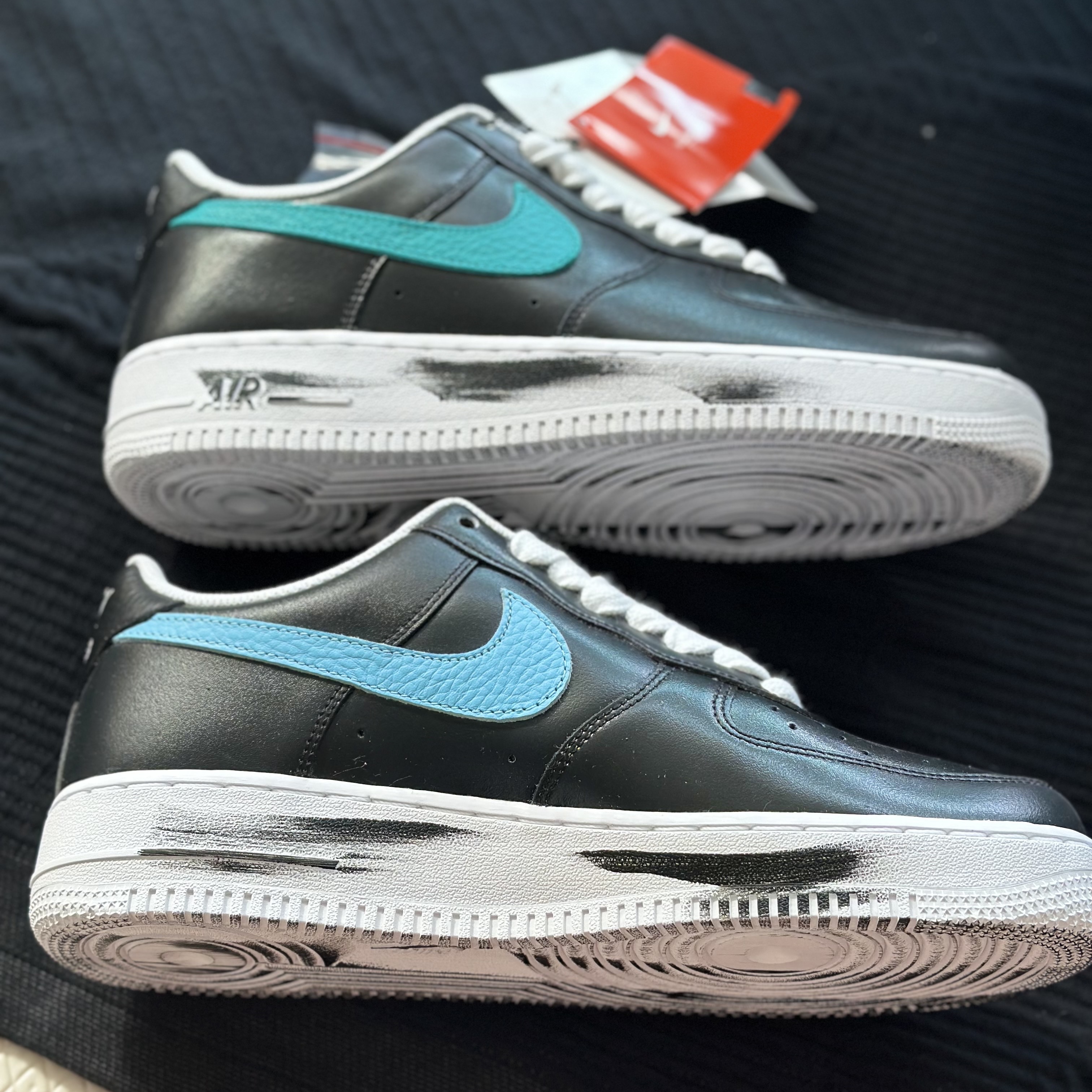 Nike x Peaceminusone Air Force 1 Low Para-Noise 3.0 Black and Multicolor 착용 스타일 - 3