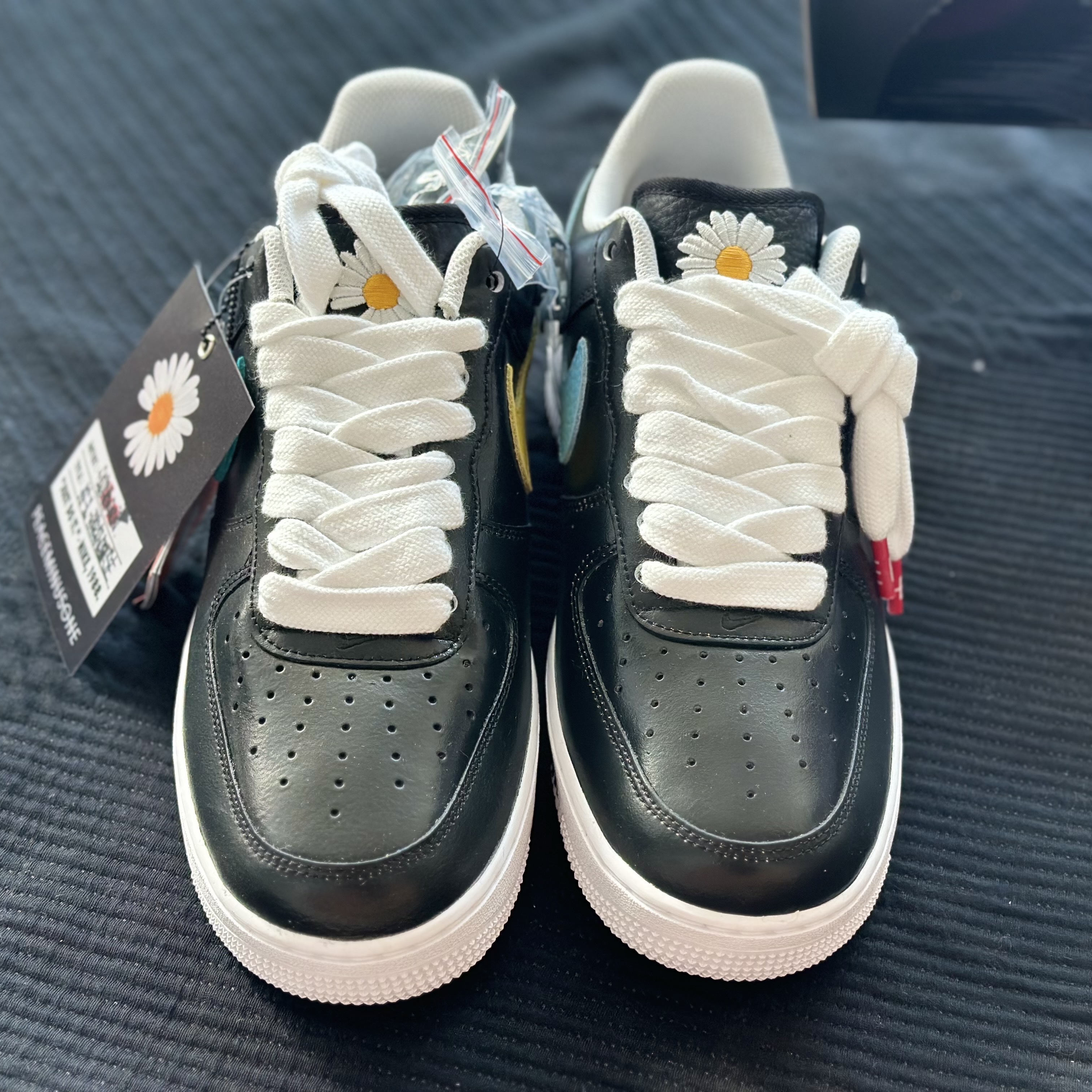 Nike x Peaceminusone Air Force 1 Low Para-Noise 3.0 Black and Multicolor 착용 스타일 - 4
