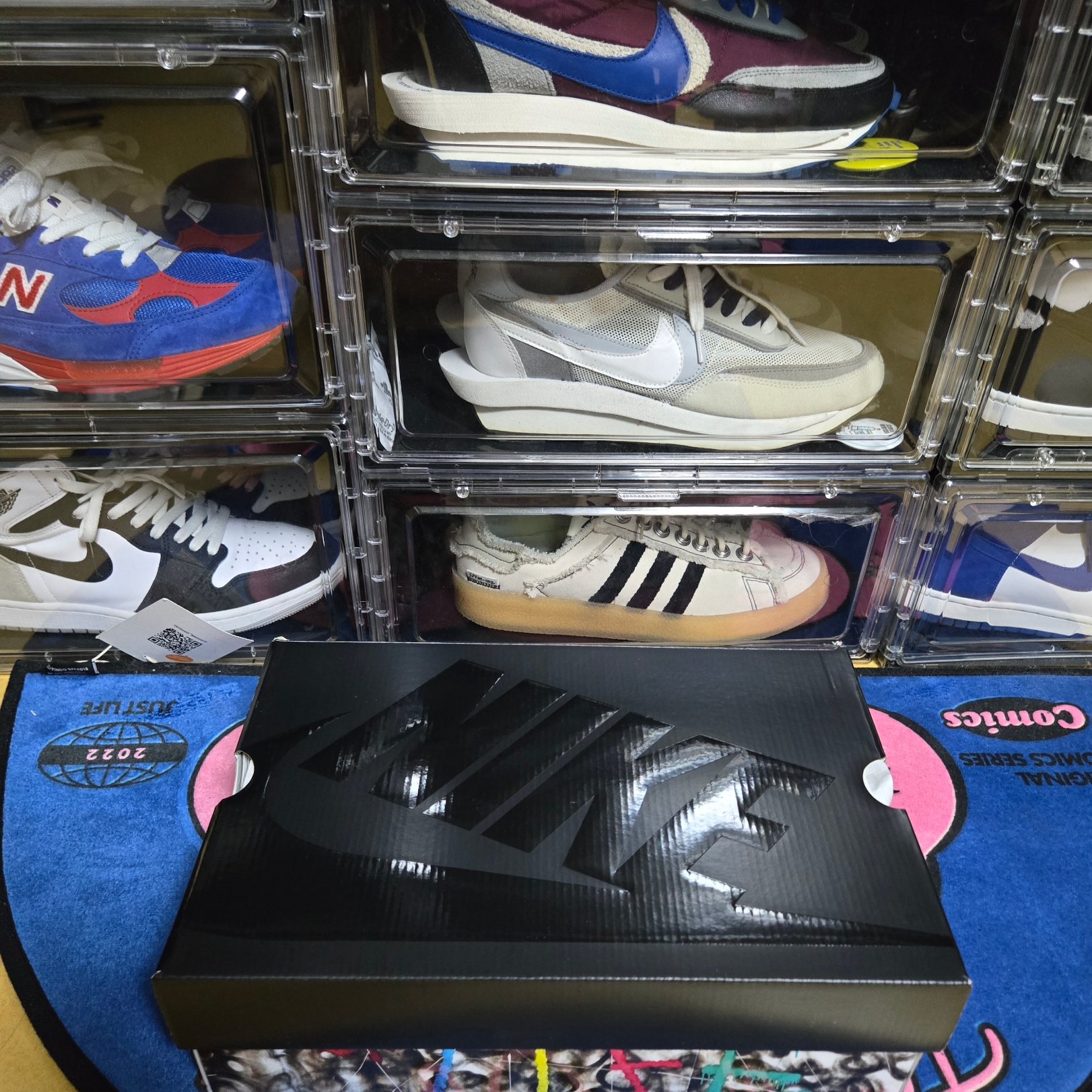 Nike x Peaceminusone Air Force 1 Low Para-Noise 3.0 Black and Multicolor 착용 스타일 - 8