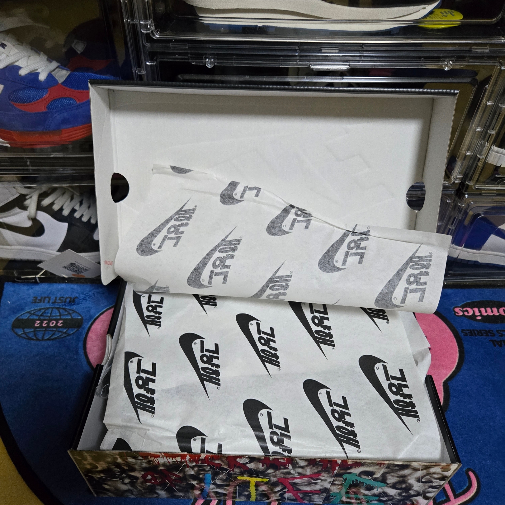 Nike x Peaceminusone Air Force 1 Low Para-Noise 3.0 Black and Multicolor 착용 스타일 - 7