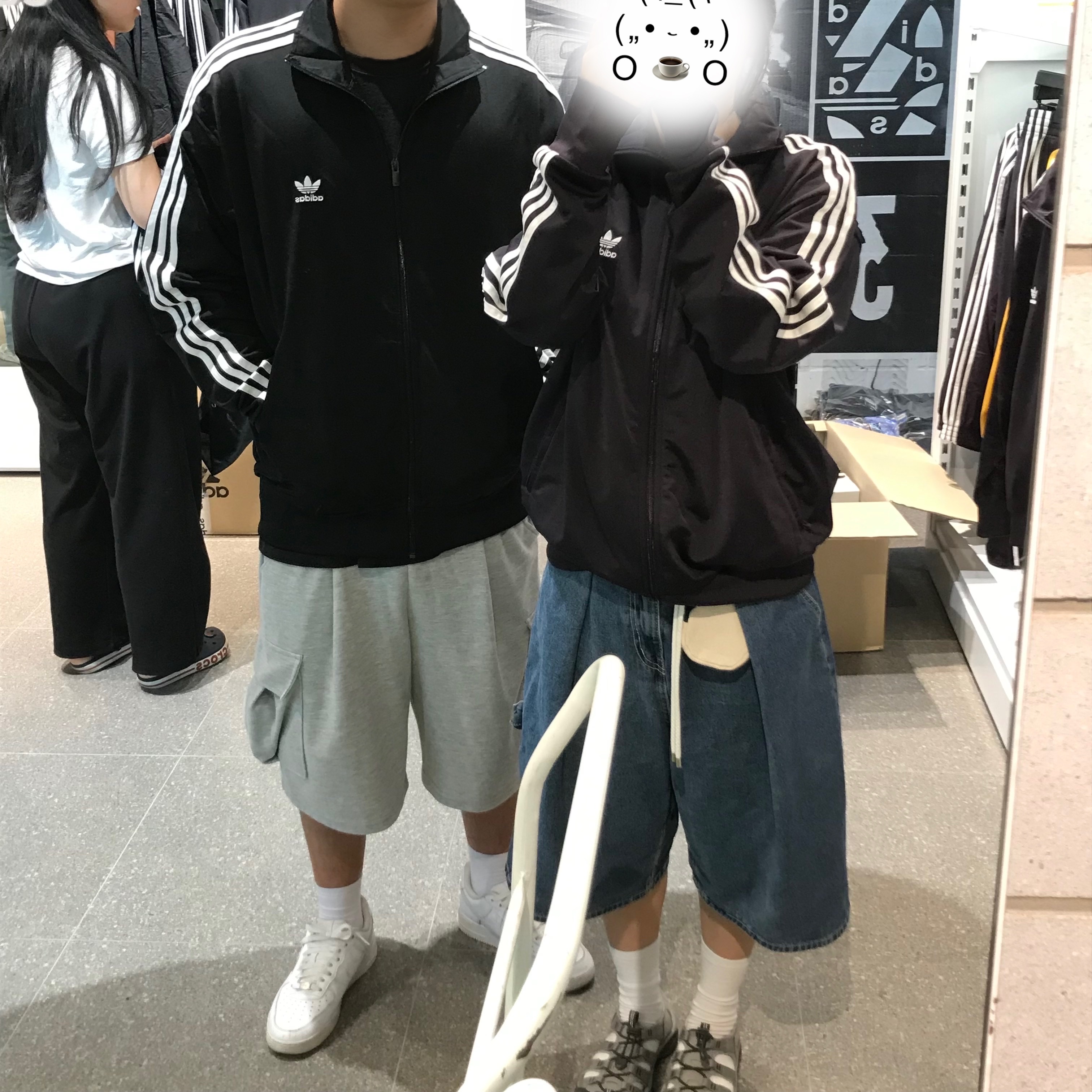 Adidas Adicolor Classic Firebird Track Top Aurora Black - KR Sizing, Adidas Adicolor Classics Firebird Track Top Black - KR Sizing 착용 스타일