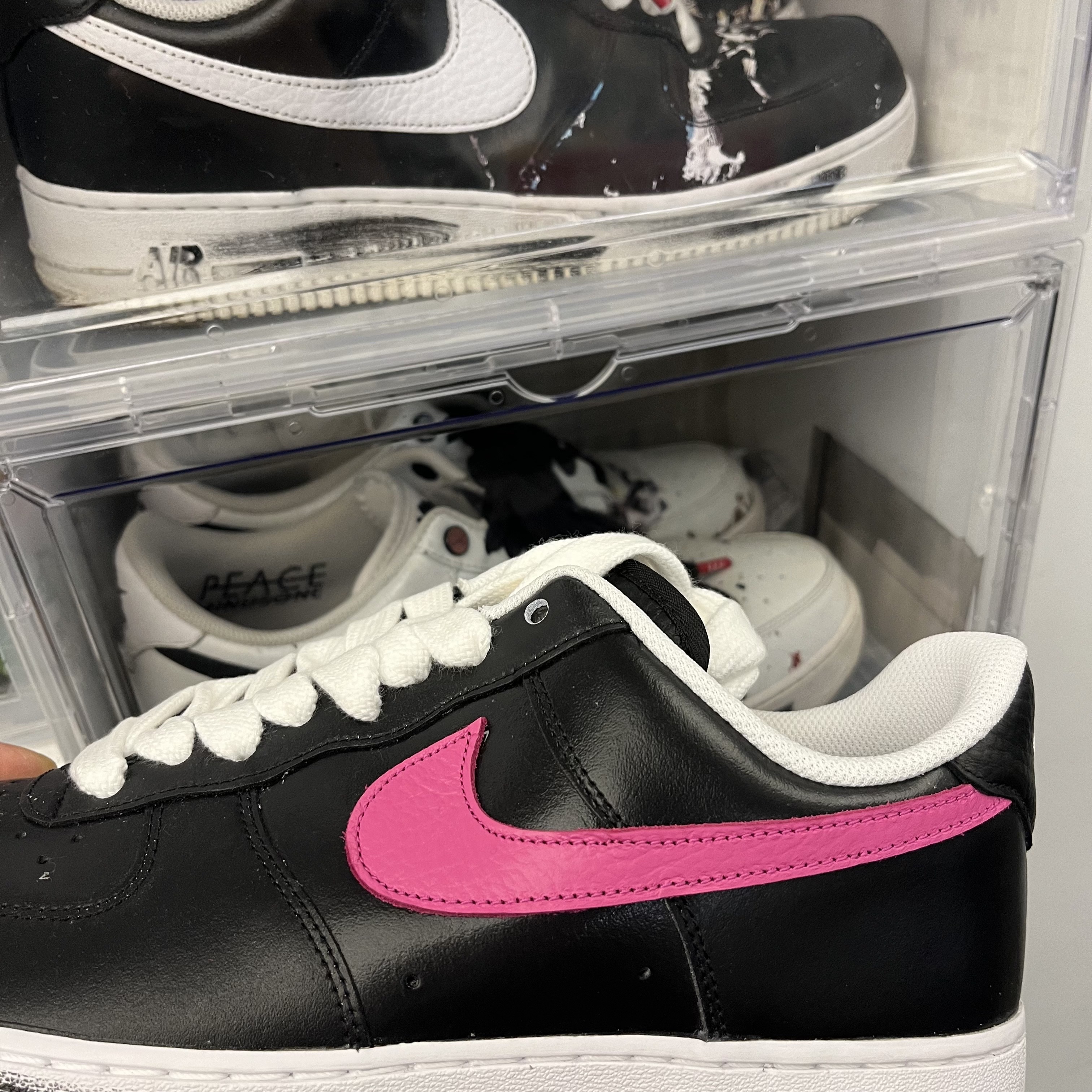 Nike x Peaceminusone Air Force 1 Low Para-Noise 3.0 Black and Multicolor, Nike x Peaceminusone Air Force 1 Low Para-Noise 착용 스타일 - 1