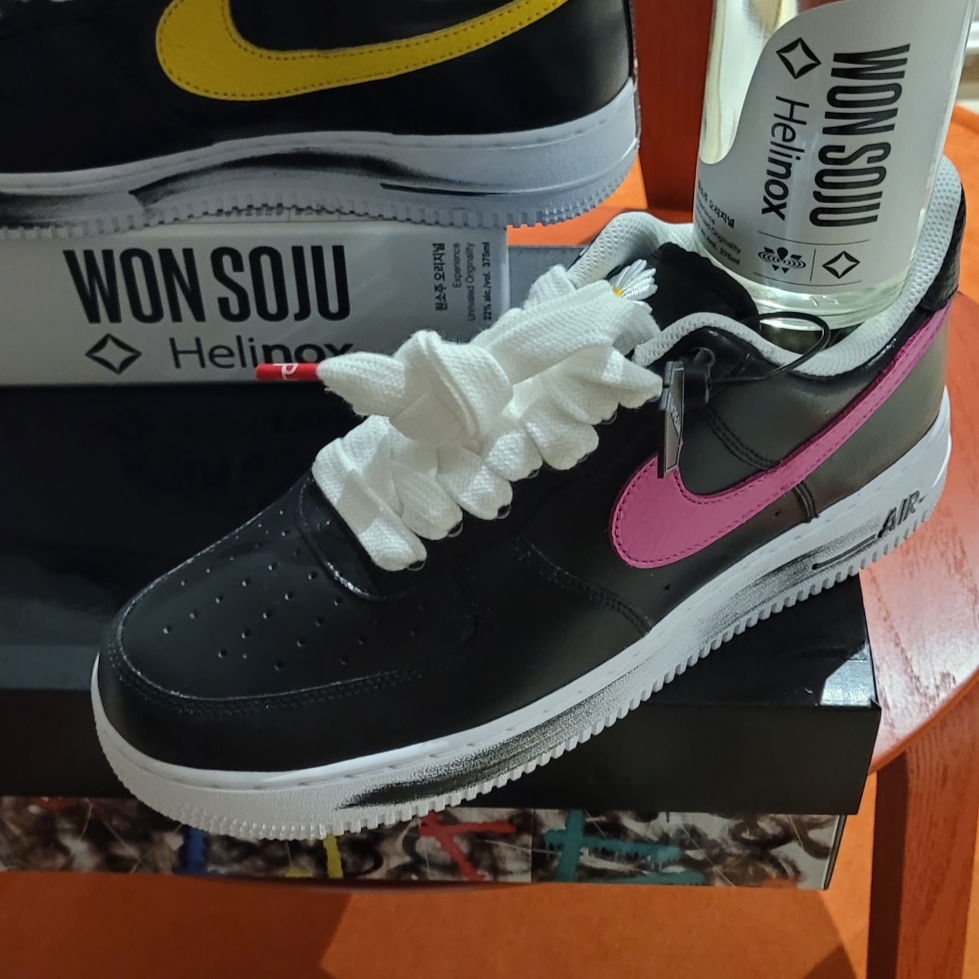 Nike x Peaceminusone Air Force 1 Low Para-Noise 3.0 Black and Multicolor, Nike x Peaceminusone Air Force 1 Low Para-Noise 착용 스타일 - 4