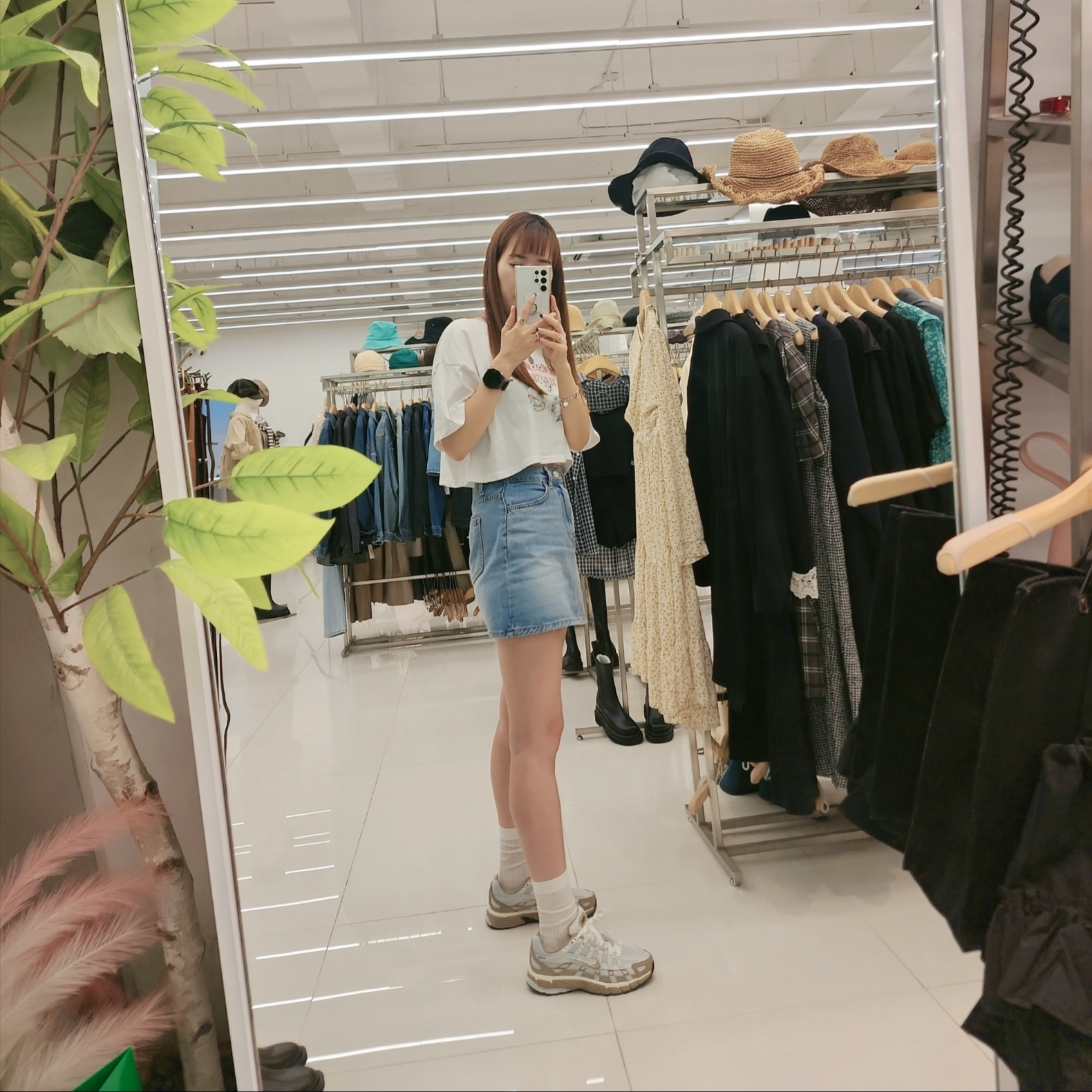Nike P-6000 PRM Hangul Day Photon Dust Khaki 착용 스타일