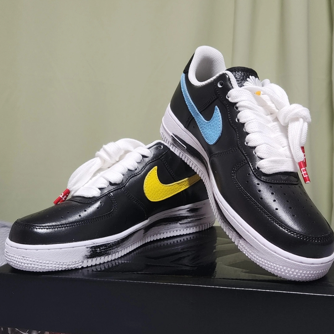Nike x Peaceminusone Air Force 1 Low Para-Noise 3.0 Black and Multicolor 착용 스타일 - 1