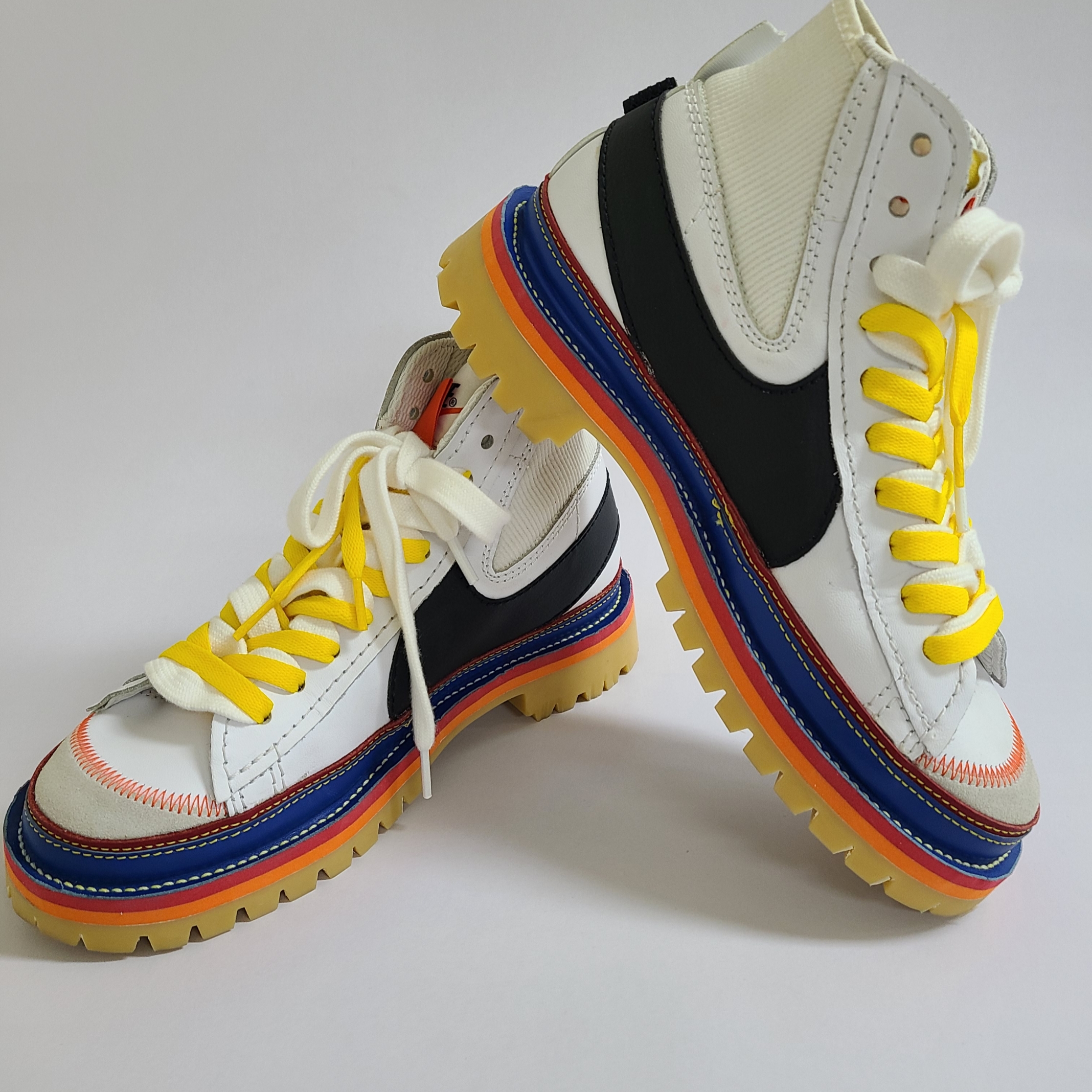 Nike Blazer Mid '77 Jumbo White and Black, (W) Nike Blazer Mid '77 Jumbo White Black 착용 스타일 - 2