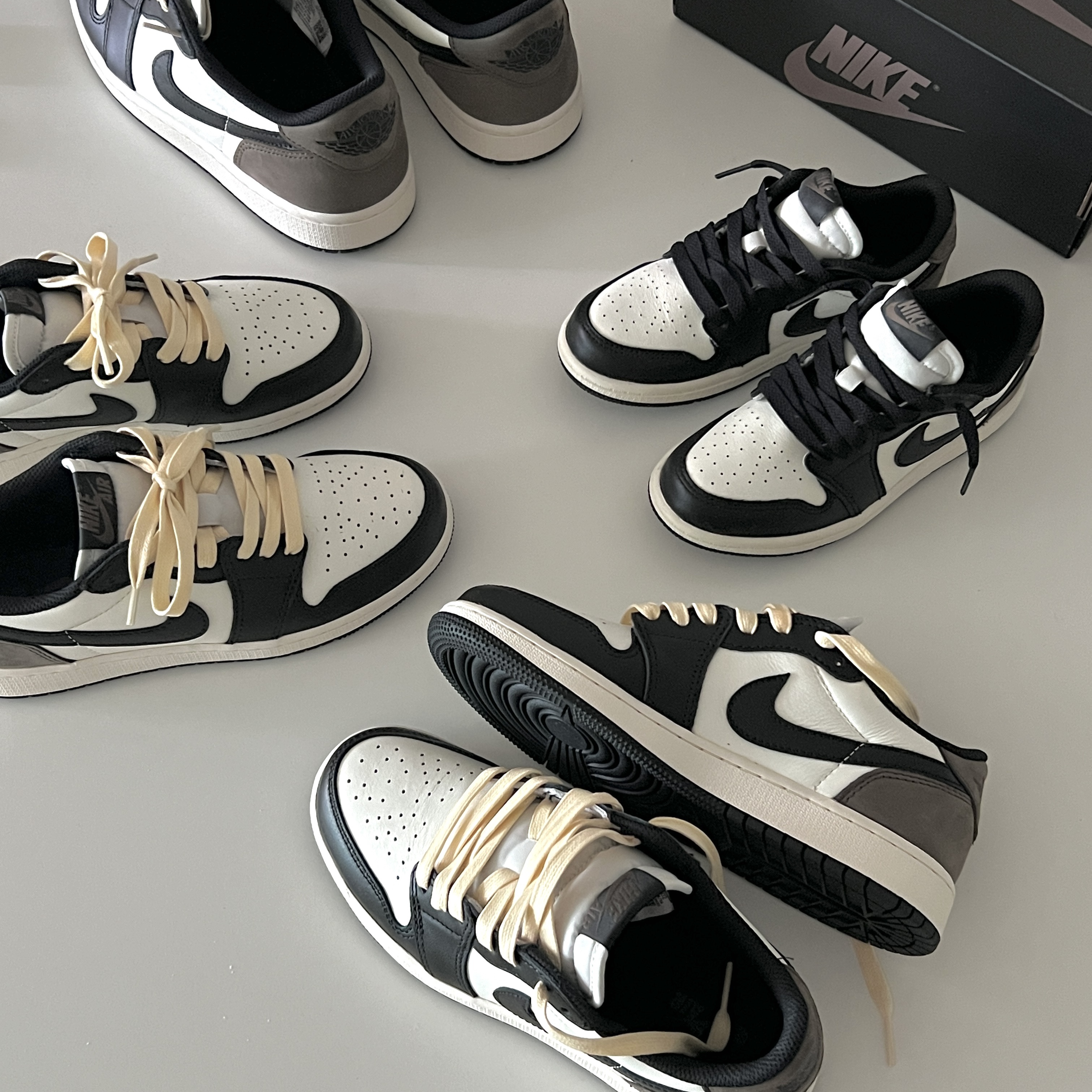(GS) Jordan 1 Retro Low OG Mocha 착용 스타일
