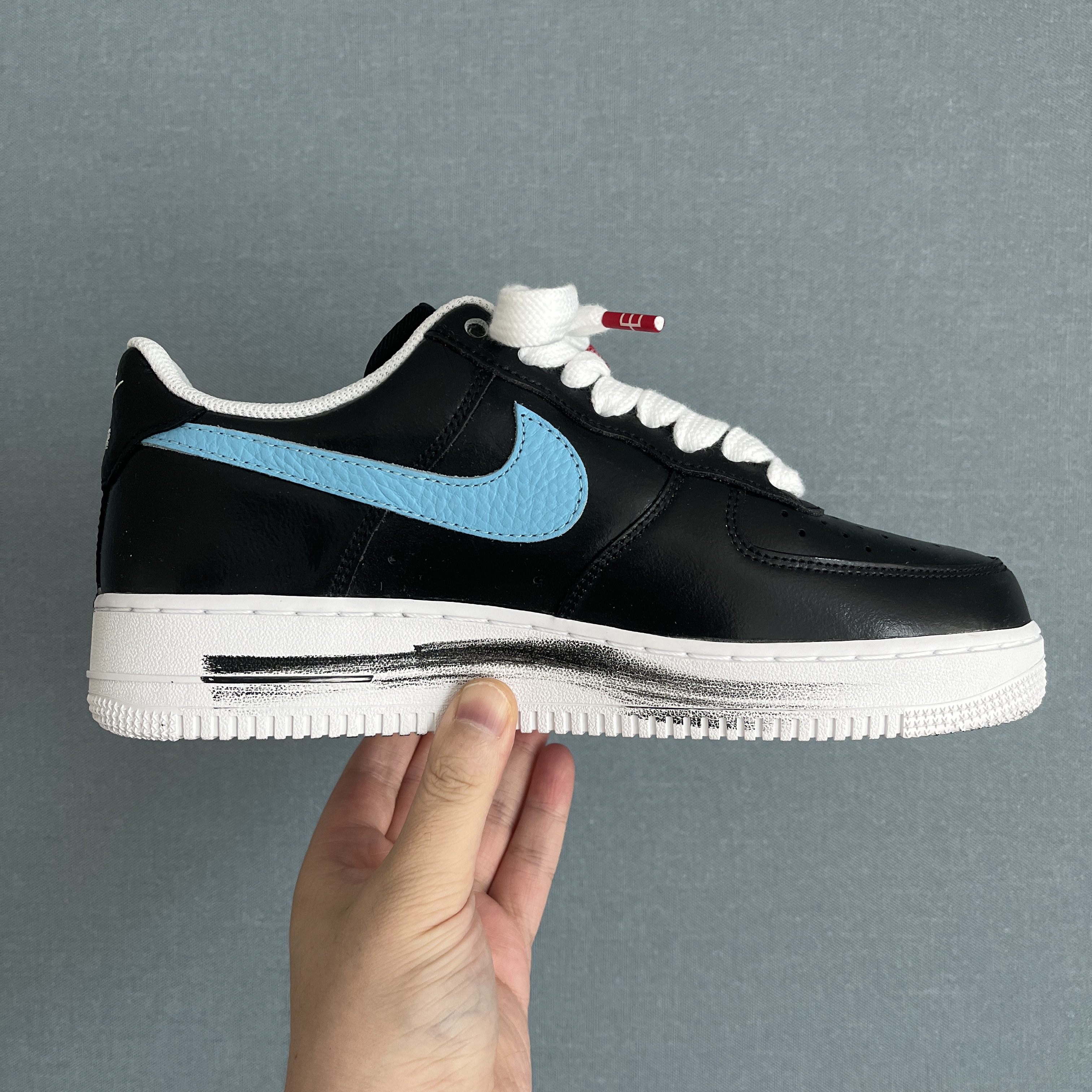 Nike x Peaceminusone Air Force 1 Low Para-Noise 3.0 Black and Multicolor 착용 스타일