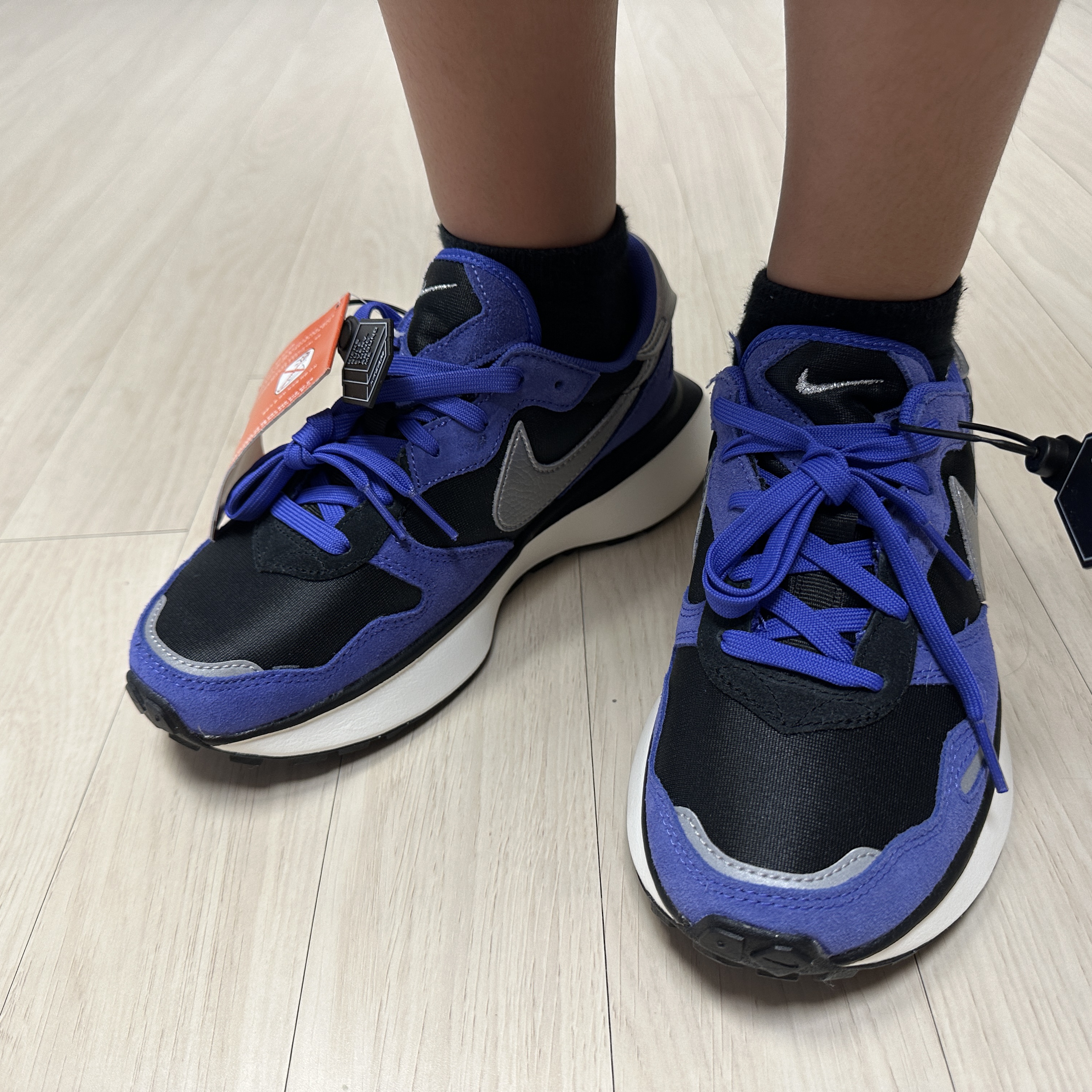 (W) Nike Phoenix Waffle Persian Violet Black 착용 스타일