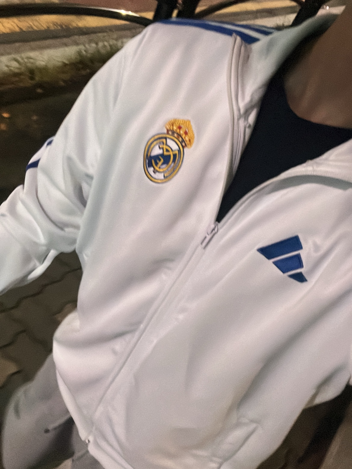 Adidas Real Madrid DNA Track Top White - US Sizing 착용 스타일