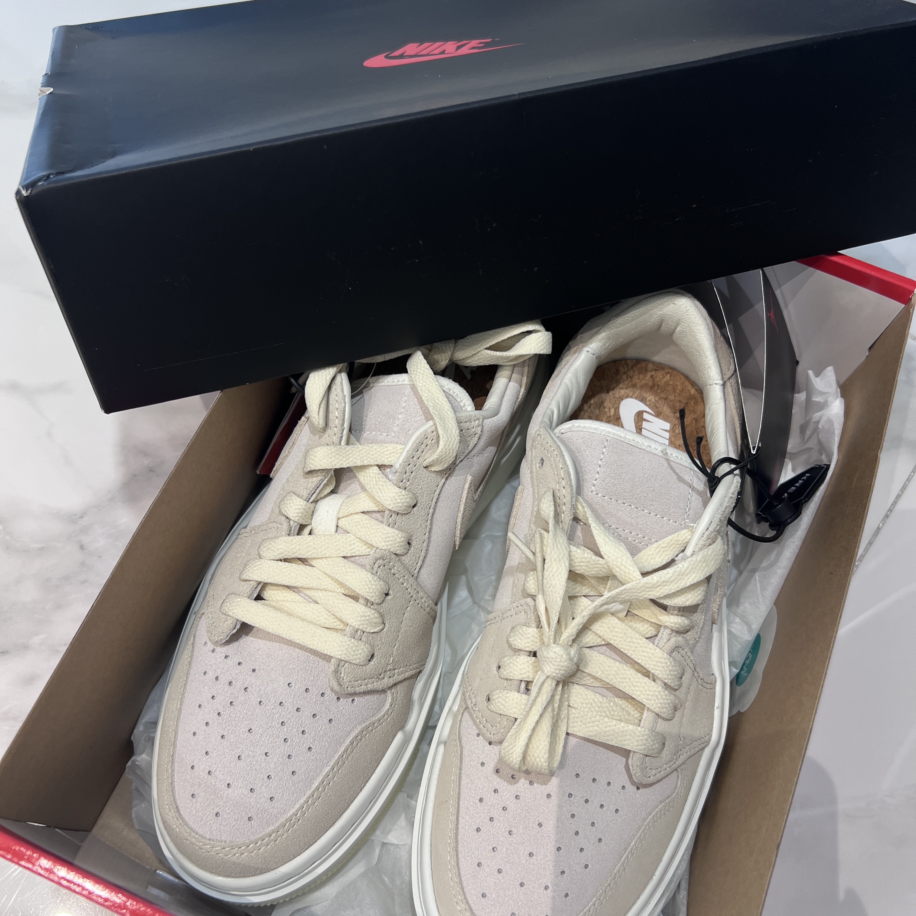 (W) Jordan 1 Elevate Low Coconut Milk 착용 스타일 - 3