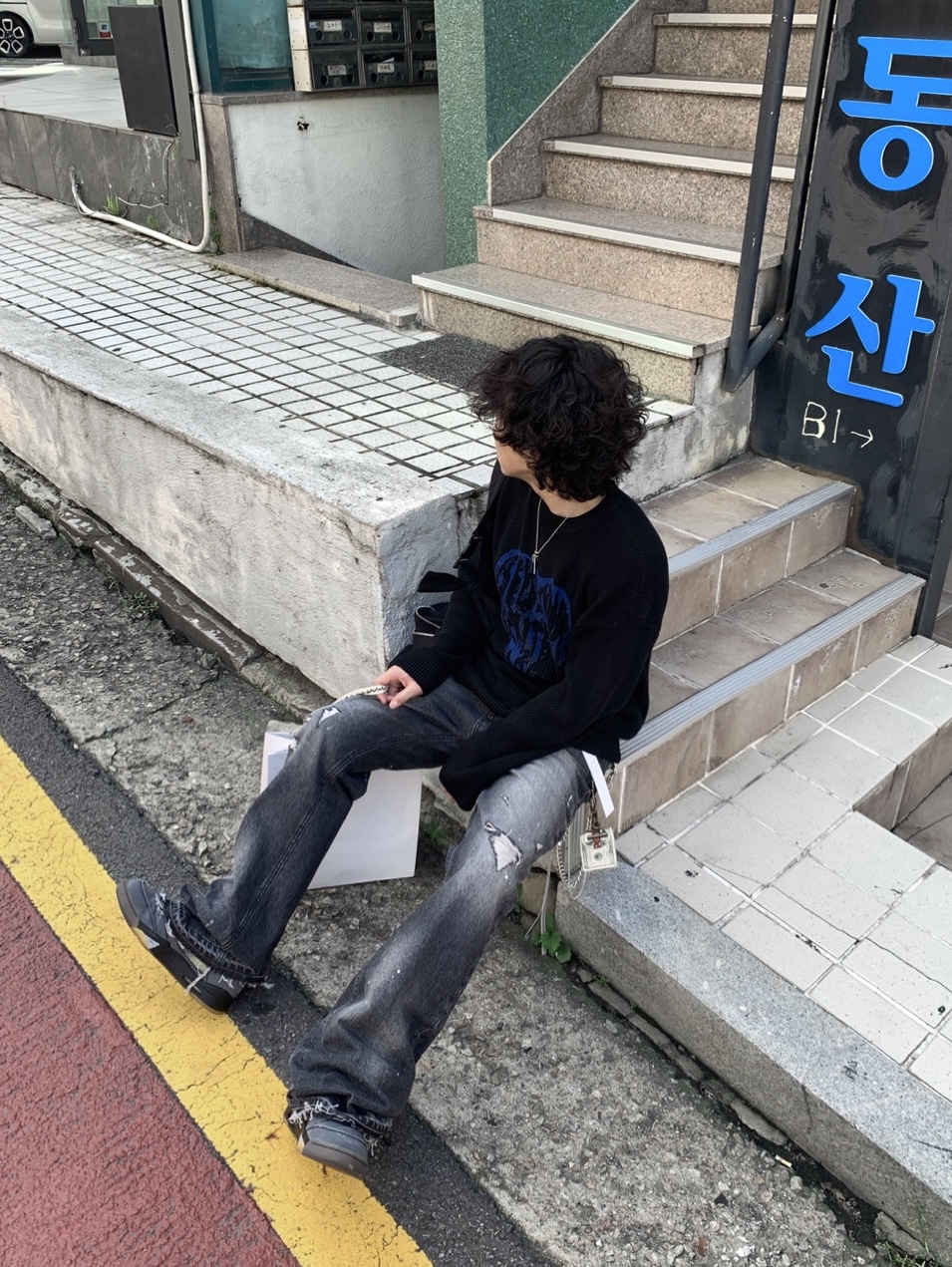 Jordan 5 x Off-White Retro SP Black Muslin 착용 스타일 - 4