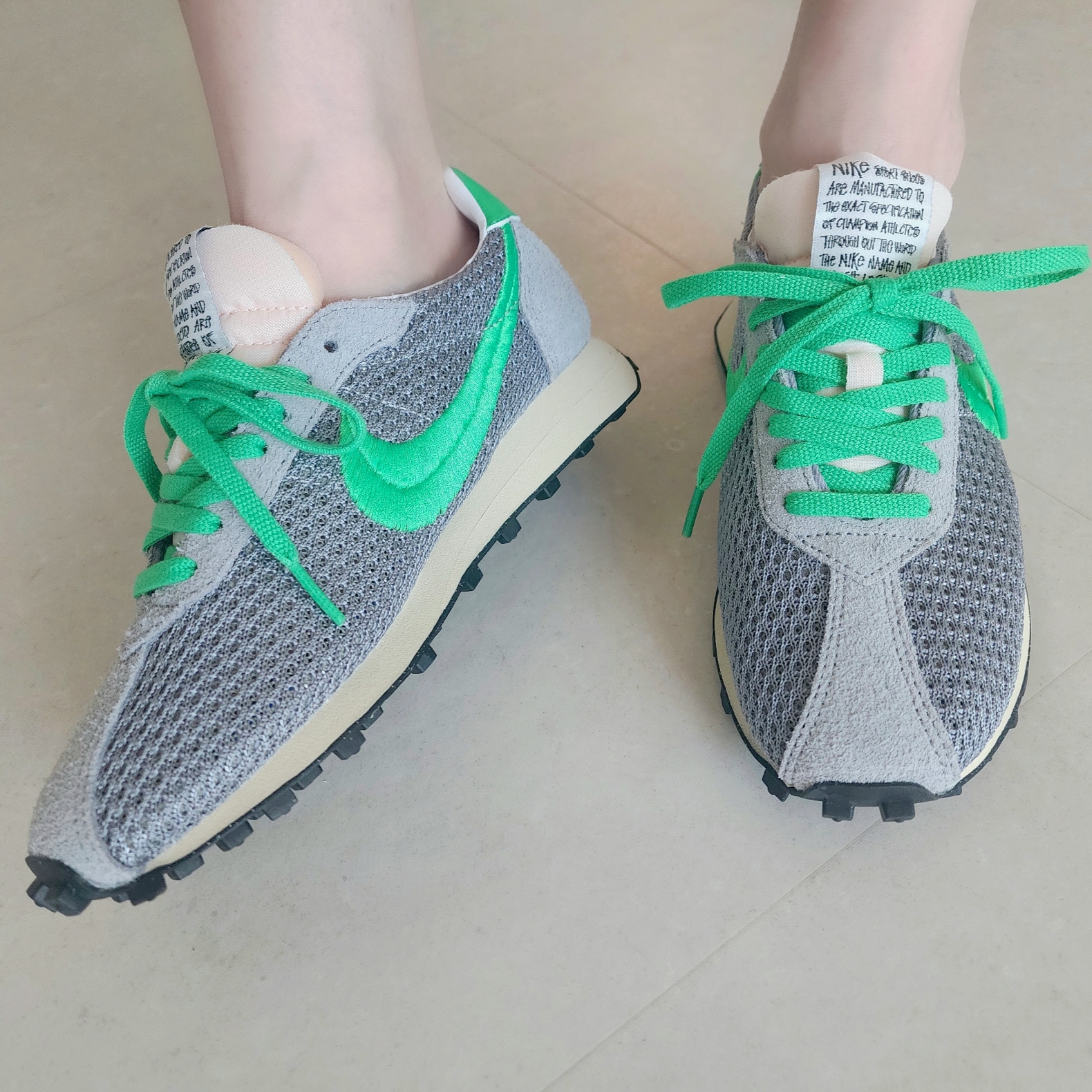 Nike x Stussy LD-1000 SP Particle Gray Green Fossil 착용 스타일