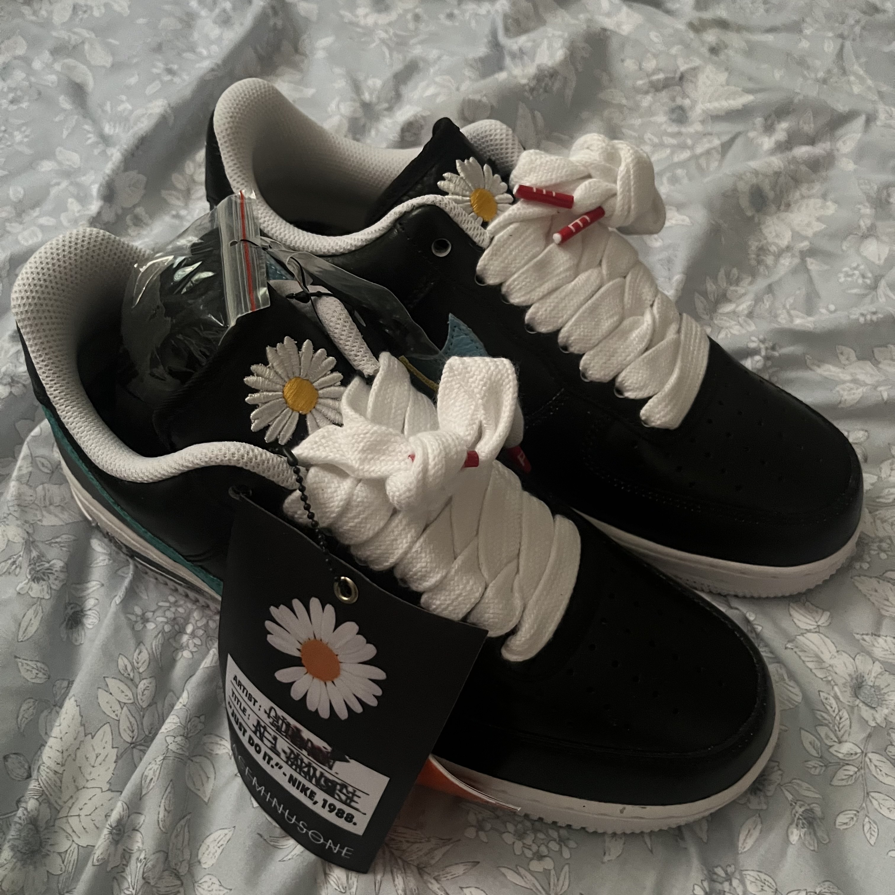 Nike x Peaceminusone Air Force 1 Low Para-Noise 3.0 Black and Multicolor 착용 스타일