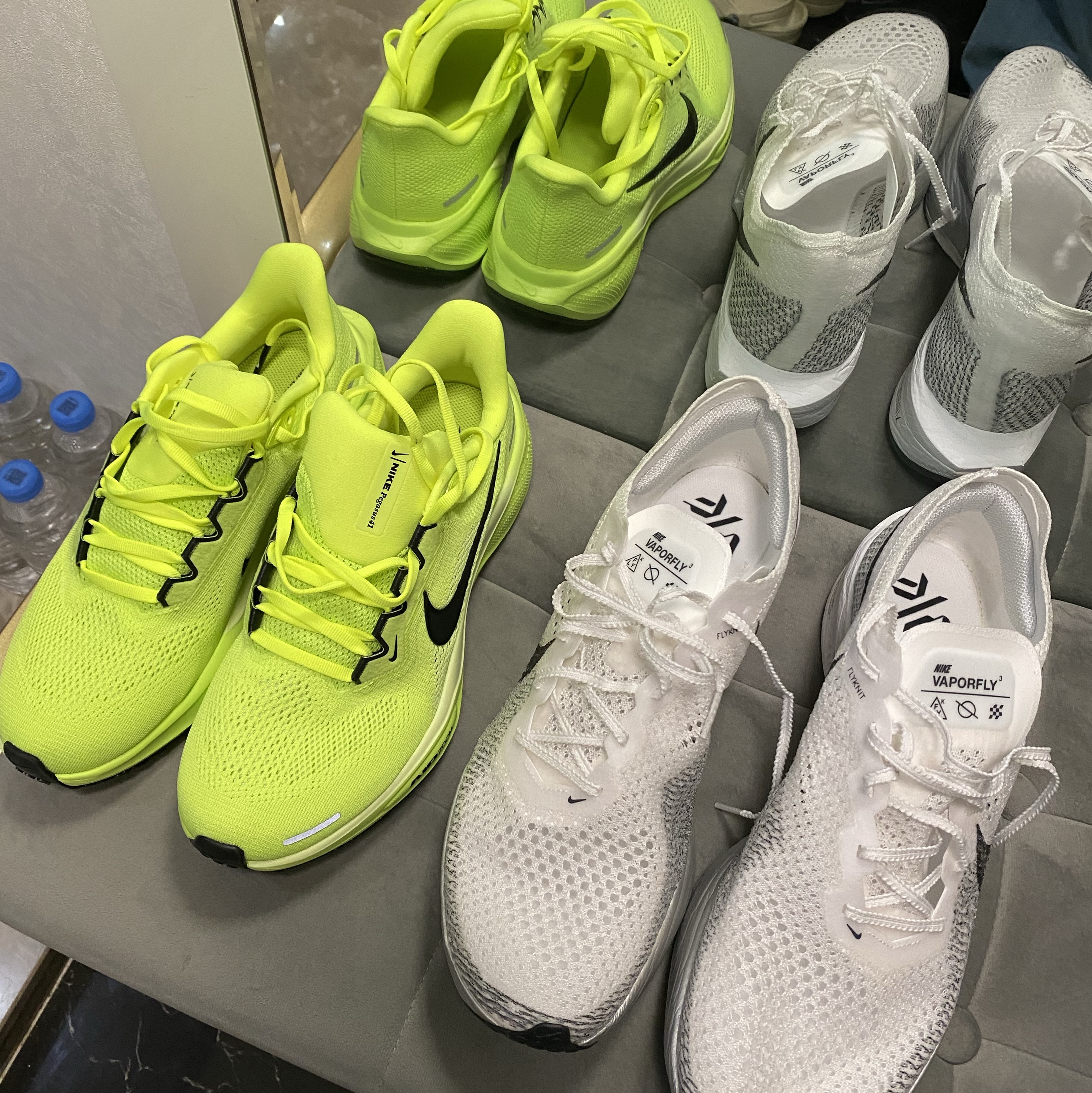 (W) Nike Air Zoom Pegasus 41 Volt Barely Volt 착용 스타일