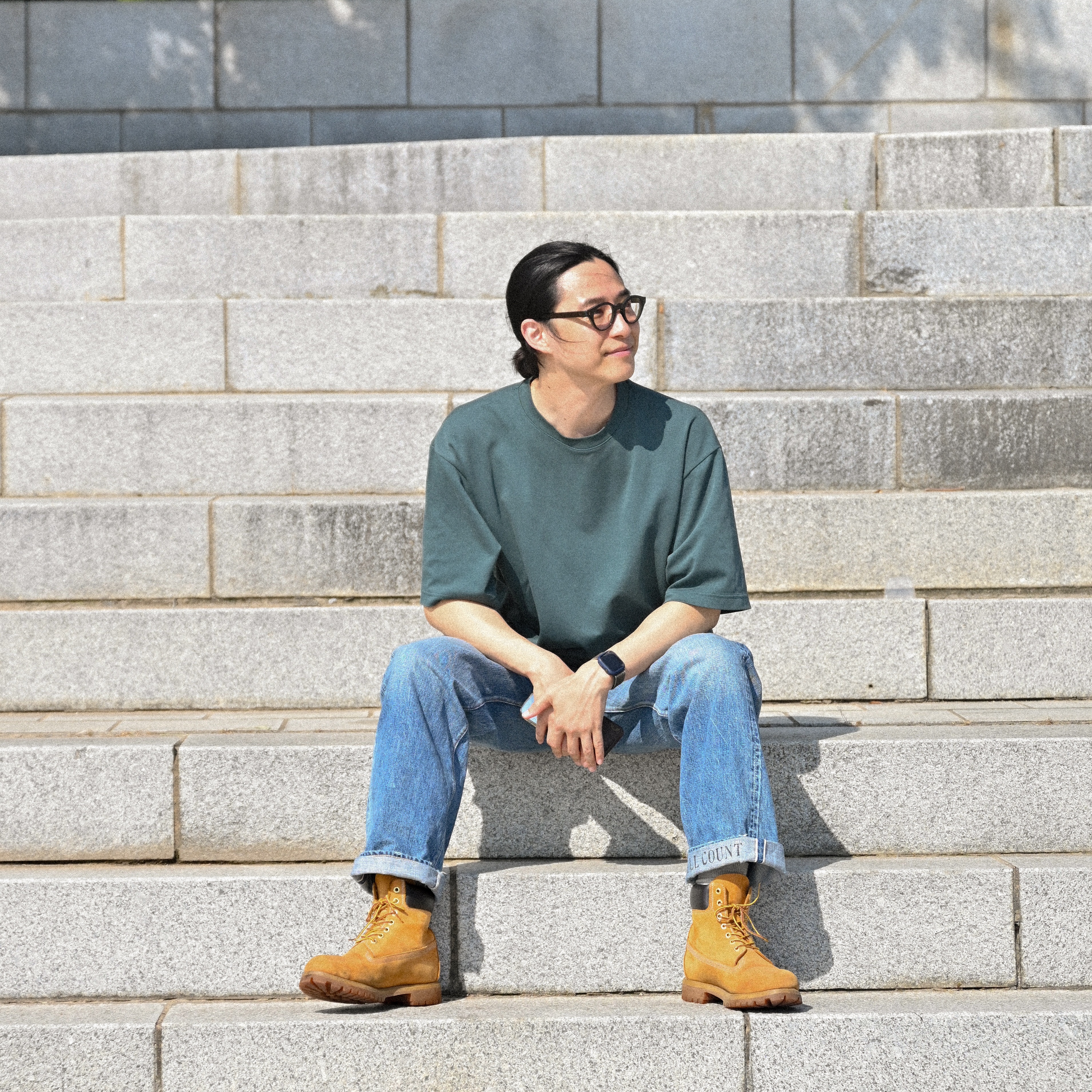 Timberland Premium 6 inch Waterproof Boot Wheat Nubuck - Wide 착용 스타일 - 1