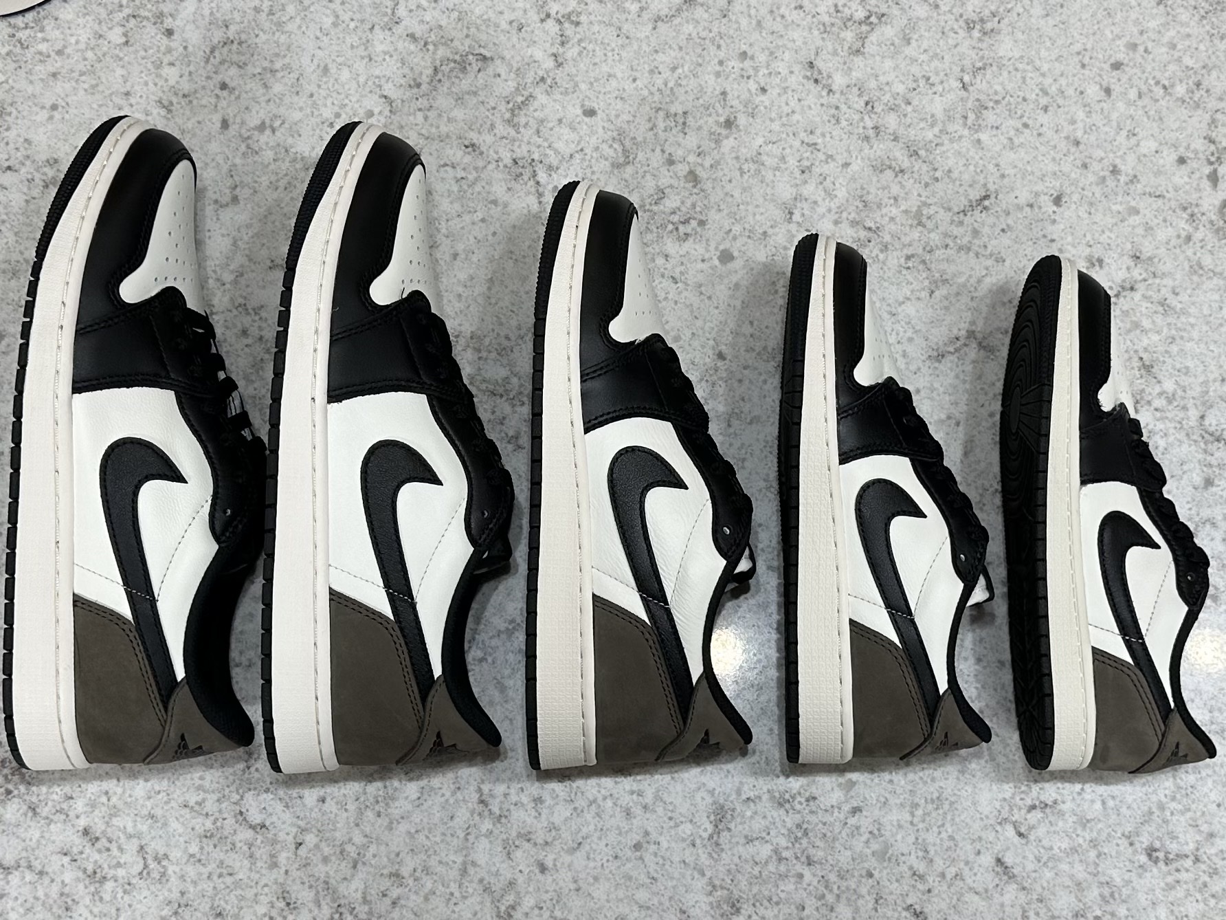 Jordan 1 Retro Low OG Mocha, (GS) Jordan 1 Retro Low OG Mocha 착용 스타일 - 5