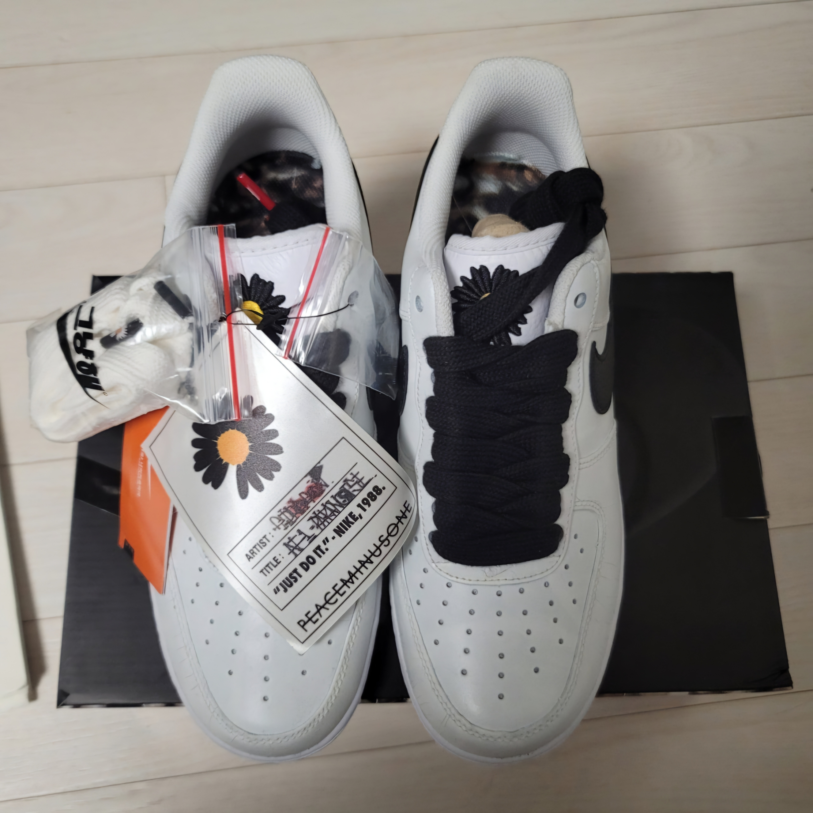 Nike x Peaceminusone Air Force 1 Low Para-Noise 2.0 착용 스타일