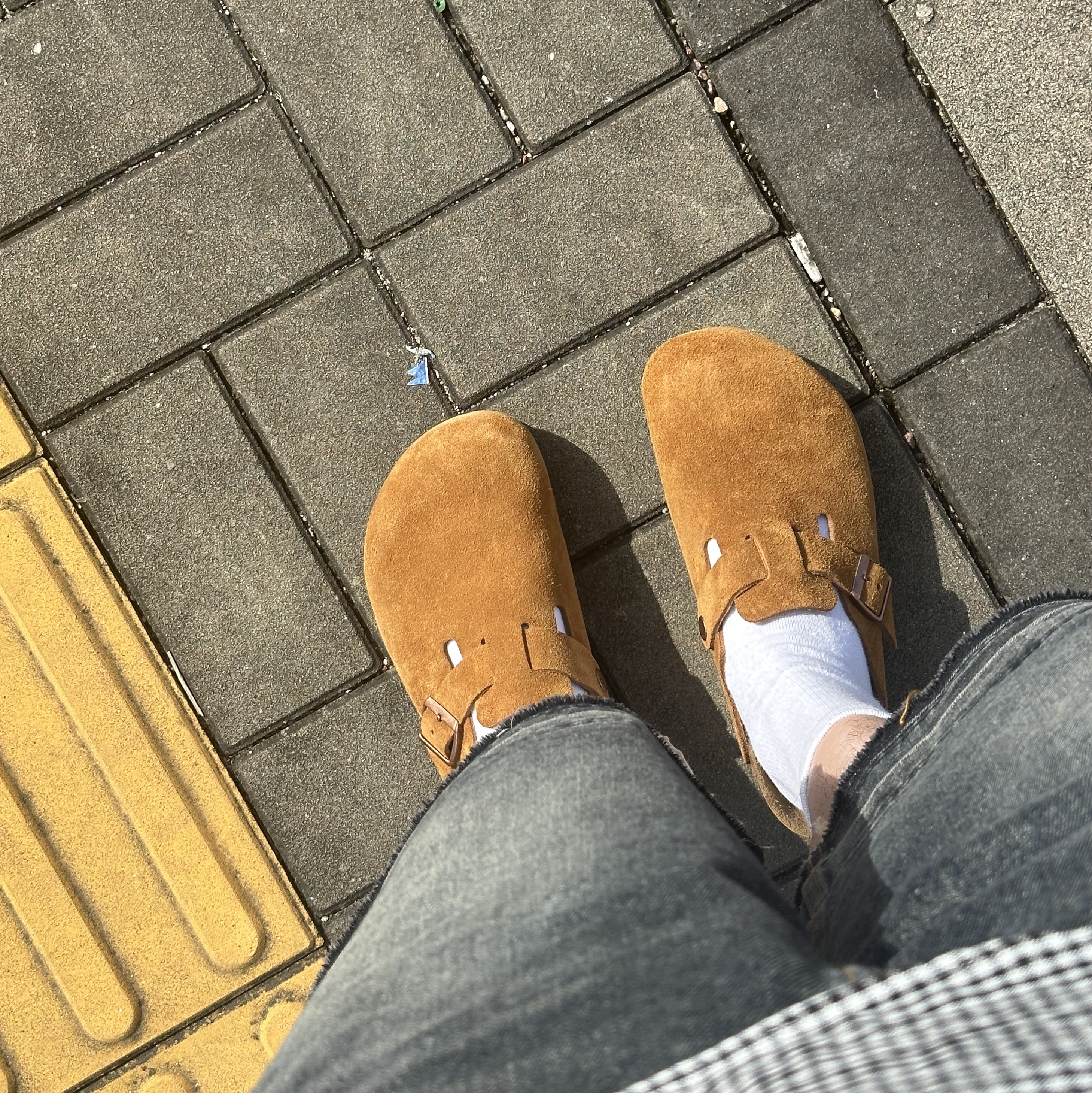 Birkenstock Boston Soft Footbed Mink - Narrow 착용 스타일 - 2