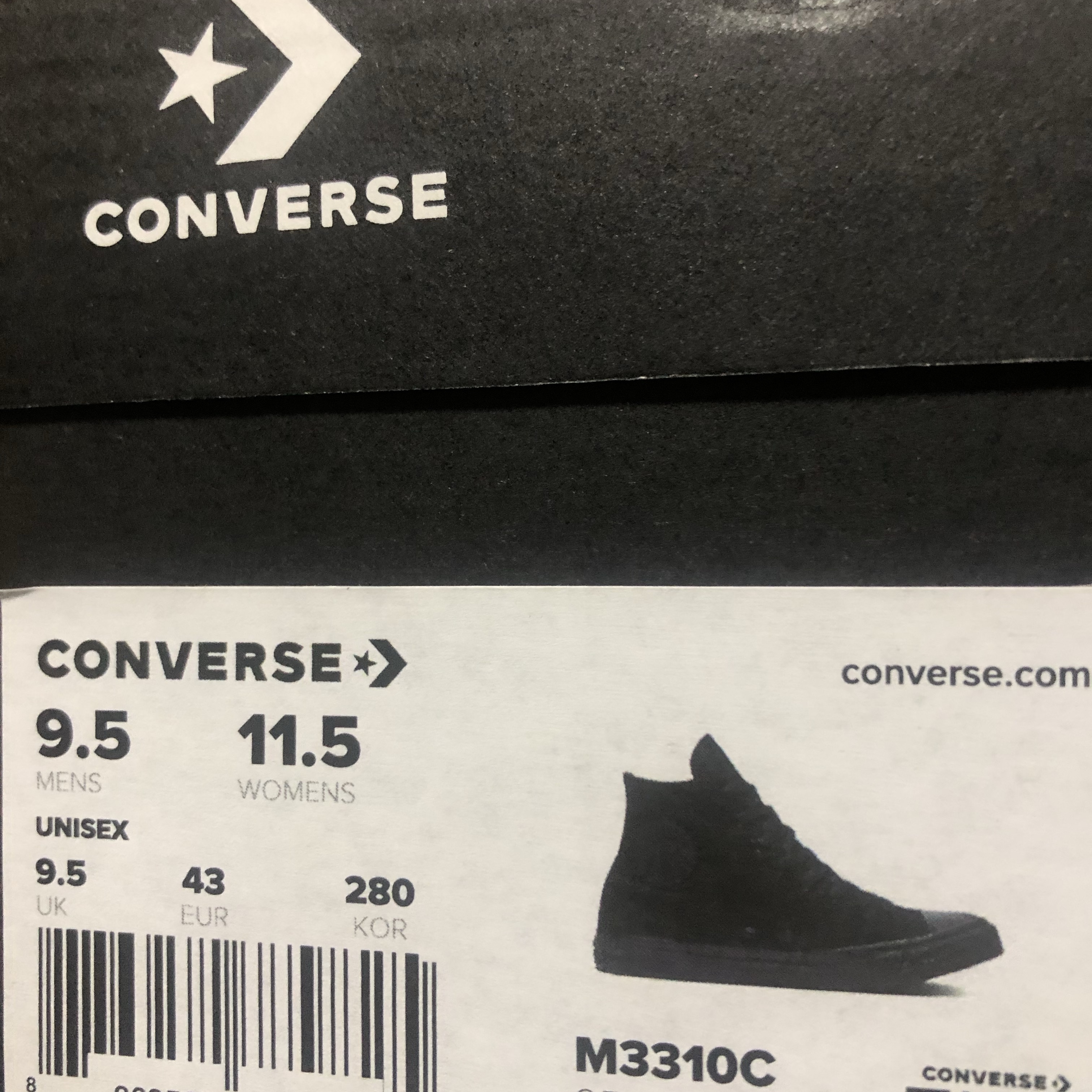 Converse Chuck Taylor All Star Hi Classic Black Monochrome 착용 스타일 - 2