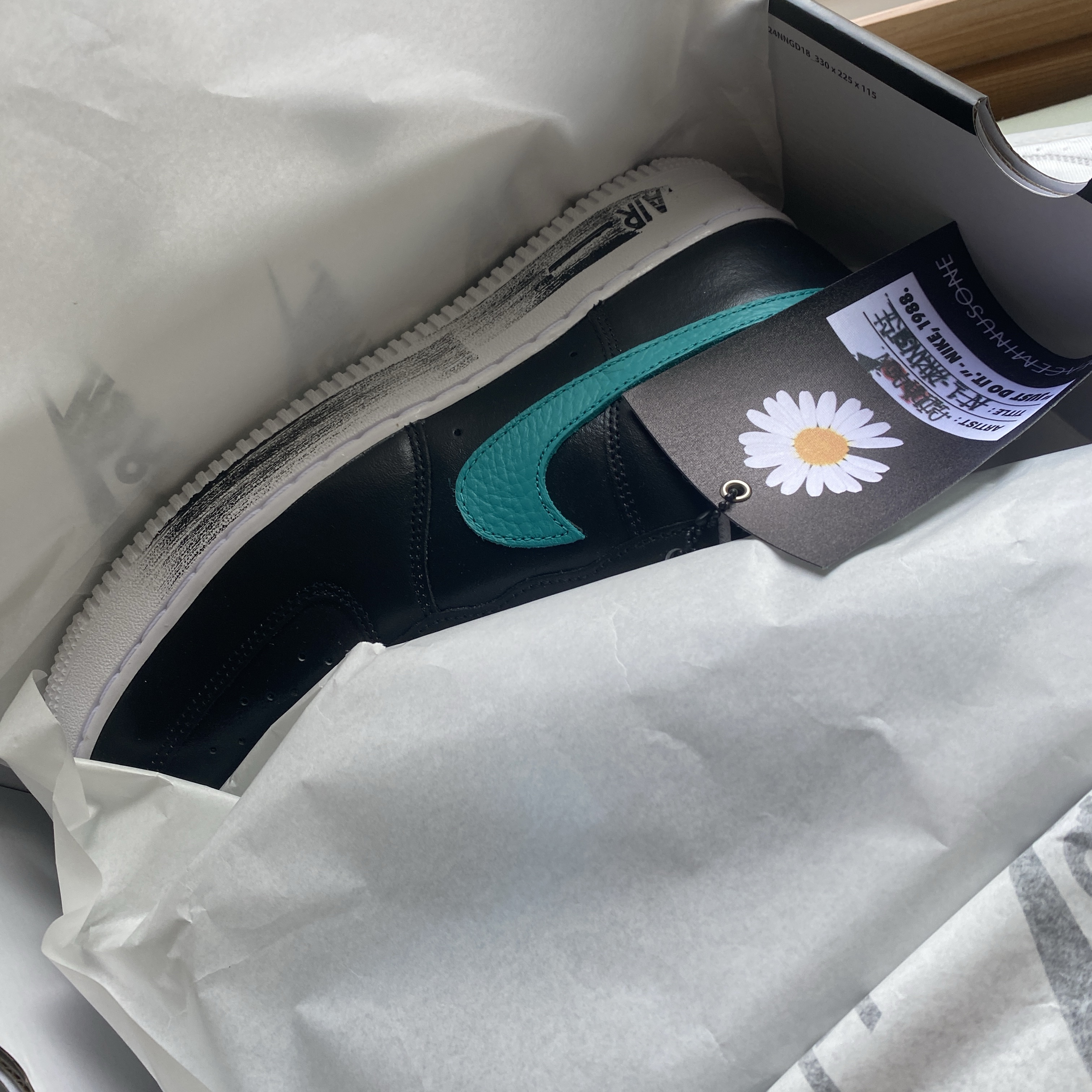 Nike x Peaceminusone Air Force 1 Low Para-Noise 3.0 Black and Multicolor 착용 스타일 - 3
