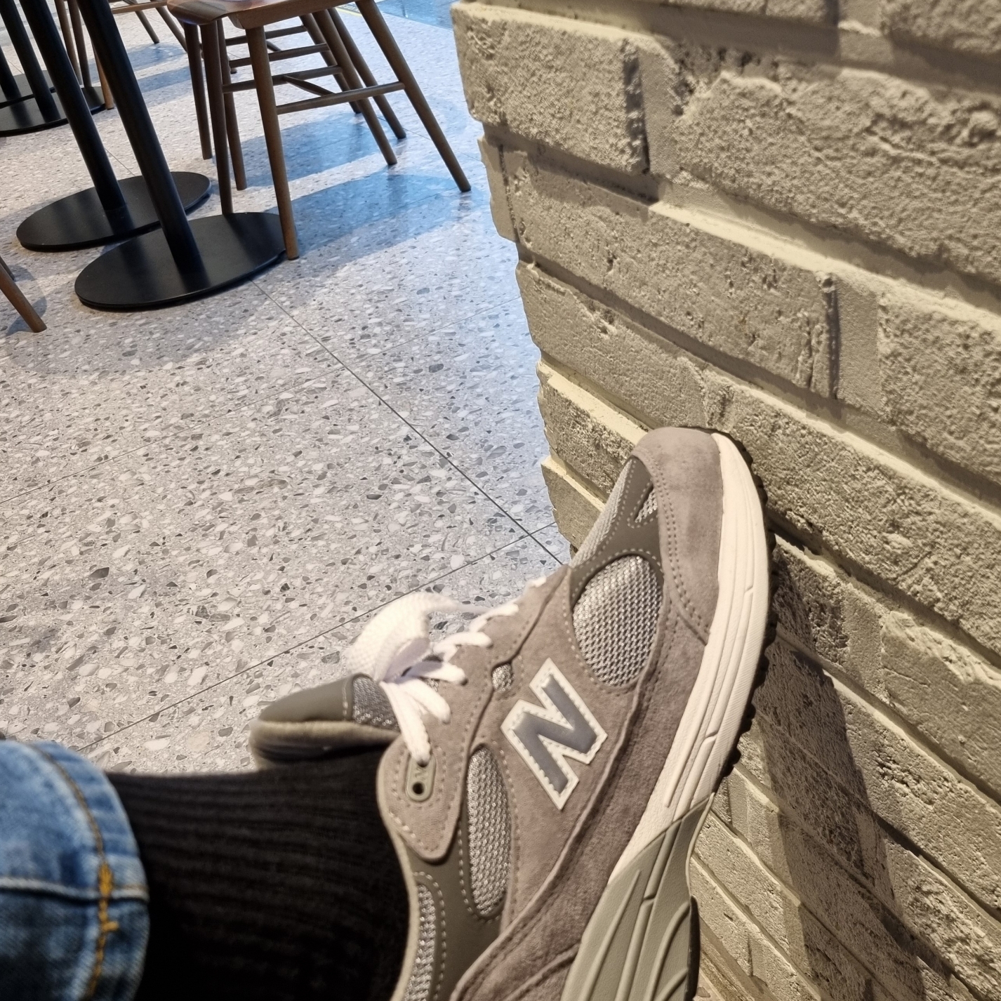 New Balance 993 Made in USA Grey - D Standard 착용 스타일