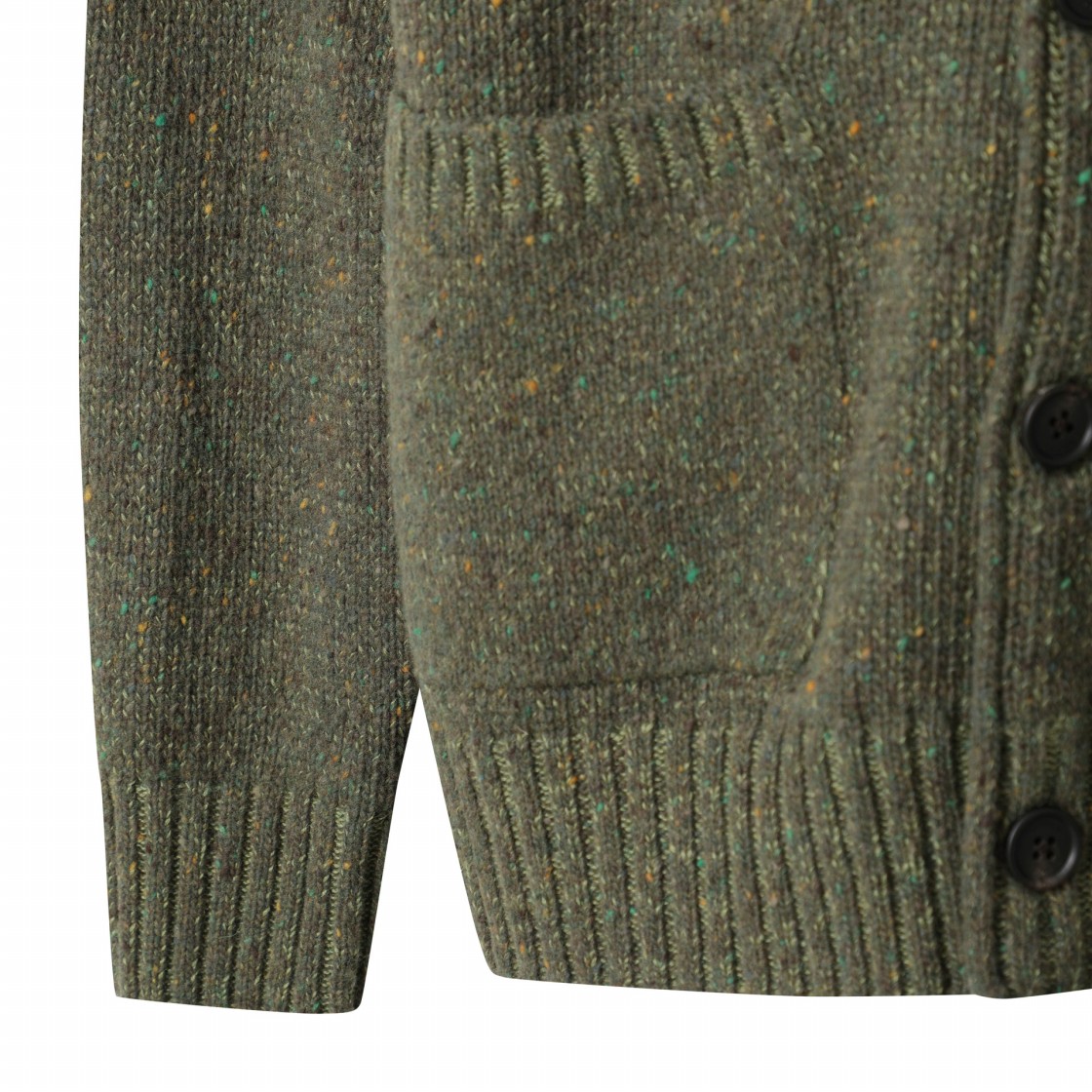 시리즈 수입 원사 빈티지 Y 가디건 카키(SERIES Vintage Y Cardigan Khaki) - 5