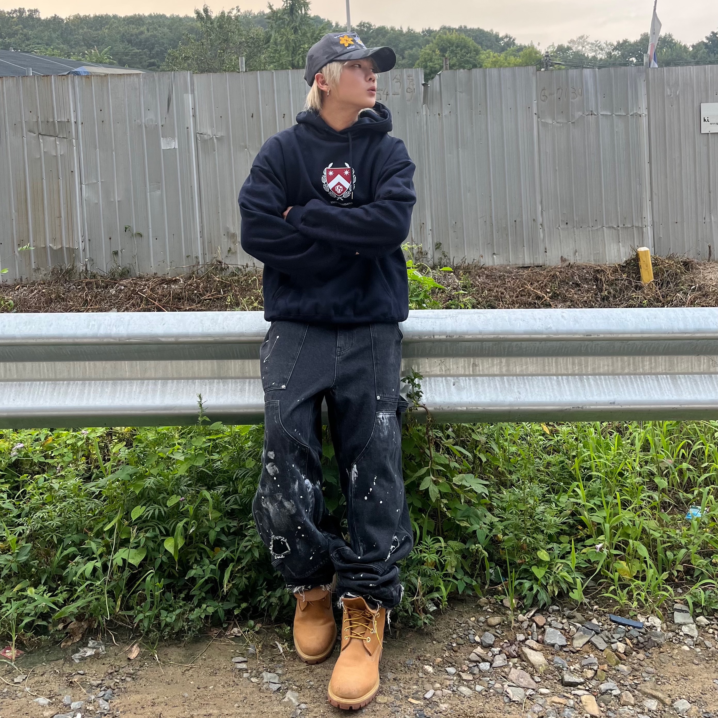 Wapworks Work Double Knee Carpenter Pants, Timberland Premium 6 inch Waterproof Boot Wheat Nubuck - Wide 착용 스타일 - 2