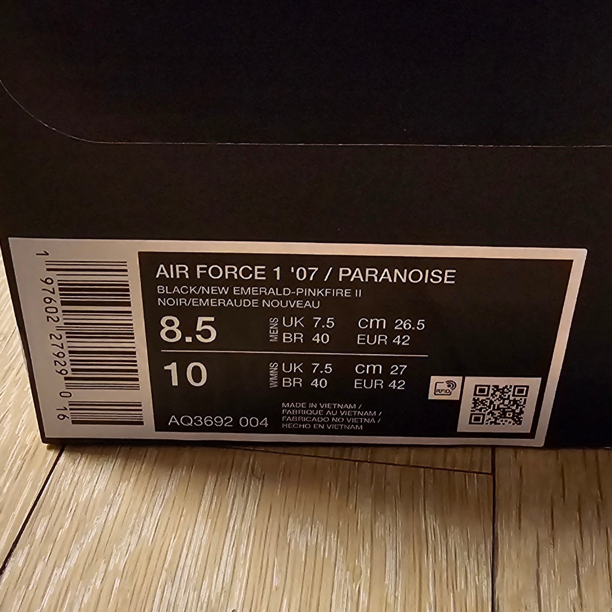Nike x Peaceminusone Air Force 1 Low Para-Noise 3.0 Black and Multicolor 착용 스타일 - 5