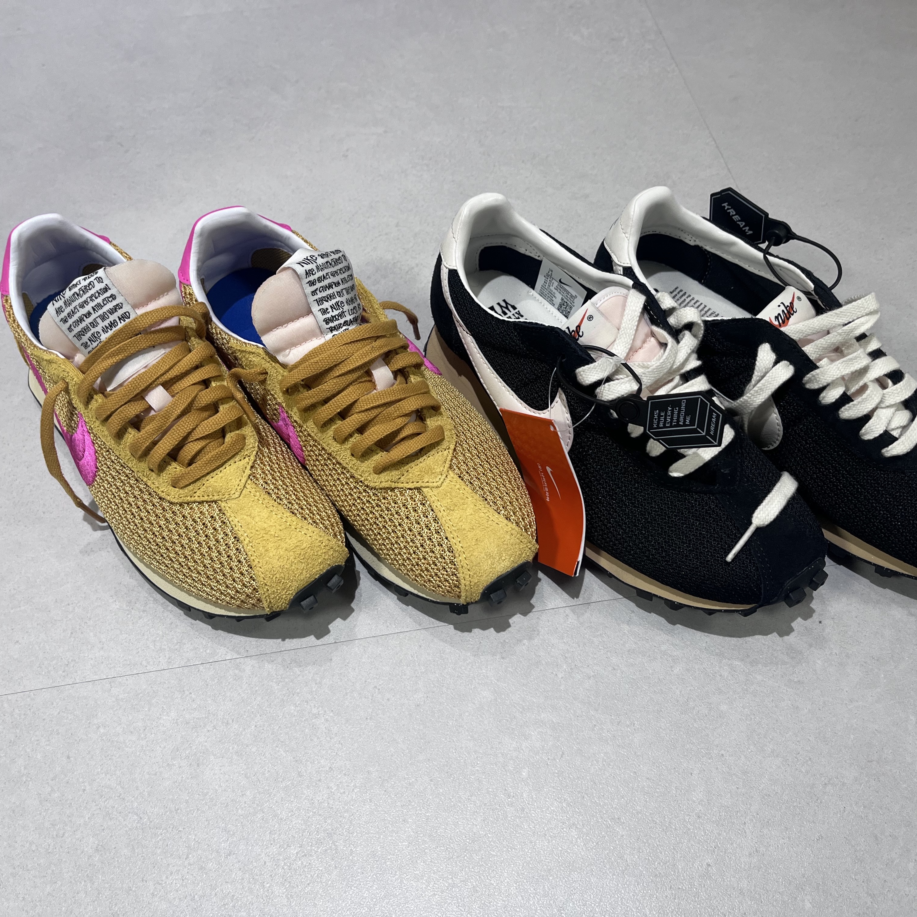 Nike x Stussy LD-1000 SP Sanded Gold and Laser Fuchsia 착용 스타일 - 2