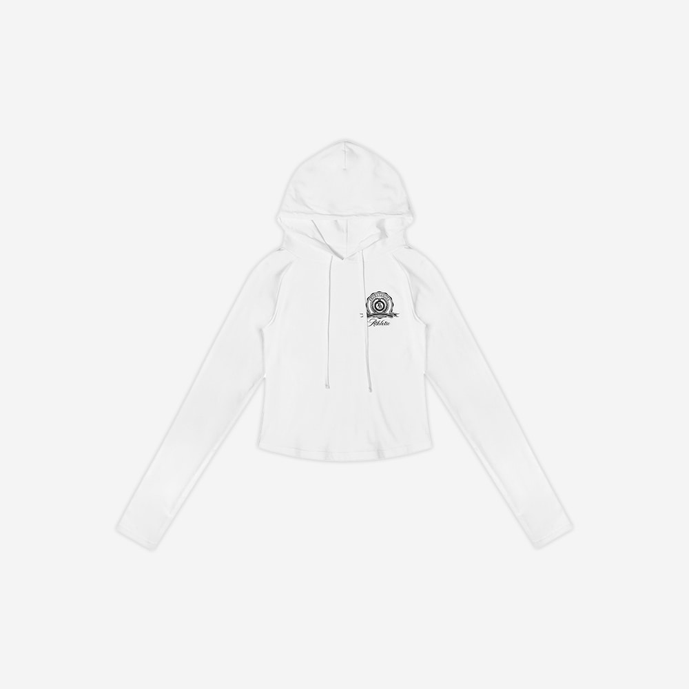 본투윈 애슬래틱 엠블럼 슬림 후디 화이트(BORN TO WIN Athletic Emblem Slim Hoodie White) - 2