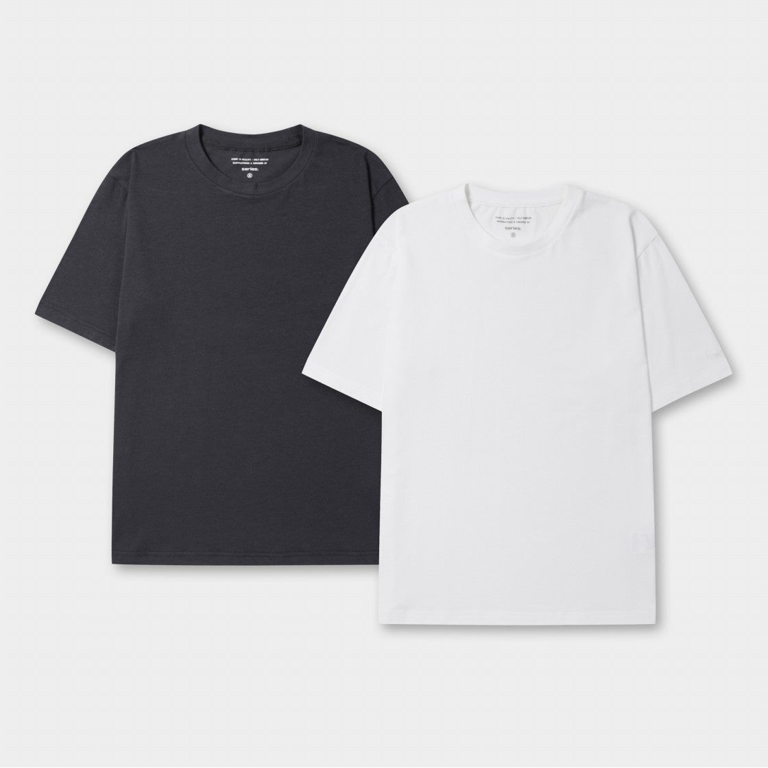 SATAW24901OTX SERIES 2 Pack Standard Fit T Shirt White Black - #2