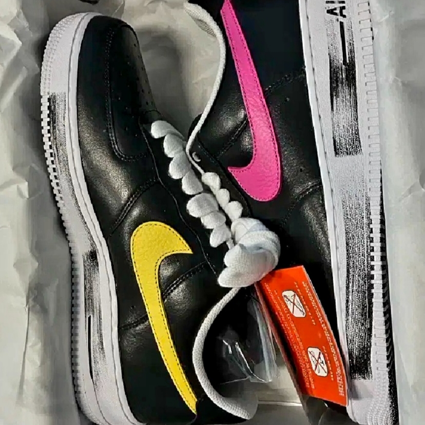 Nike x Peaceminusone Air Force 1 Low Para-Noise 3.0 Black and Multicolor 착용 스타일 - 1